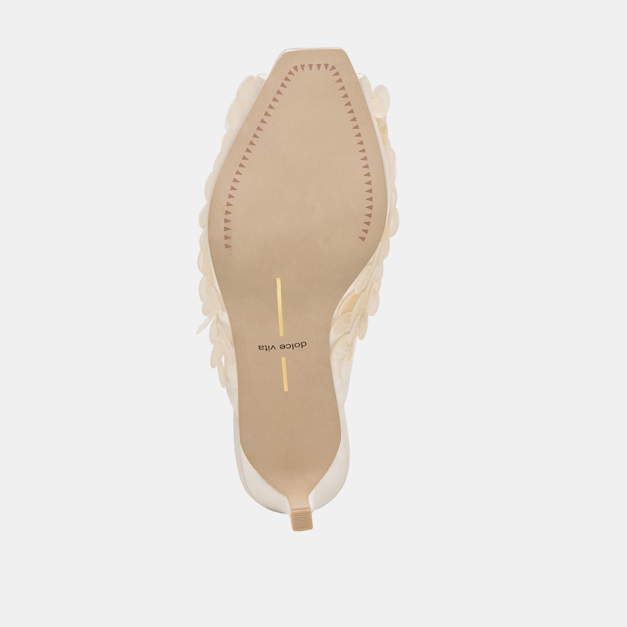 SAMARY CONFETTI HEELS OFF WHITE SATIN - Image 9