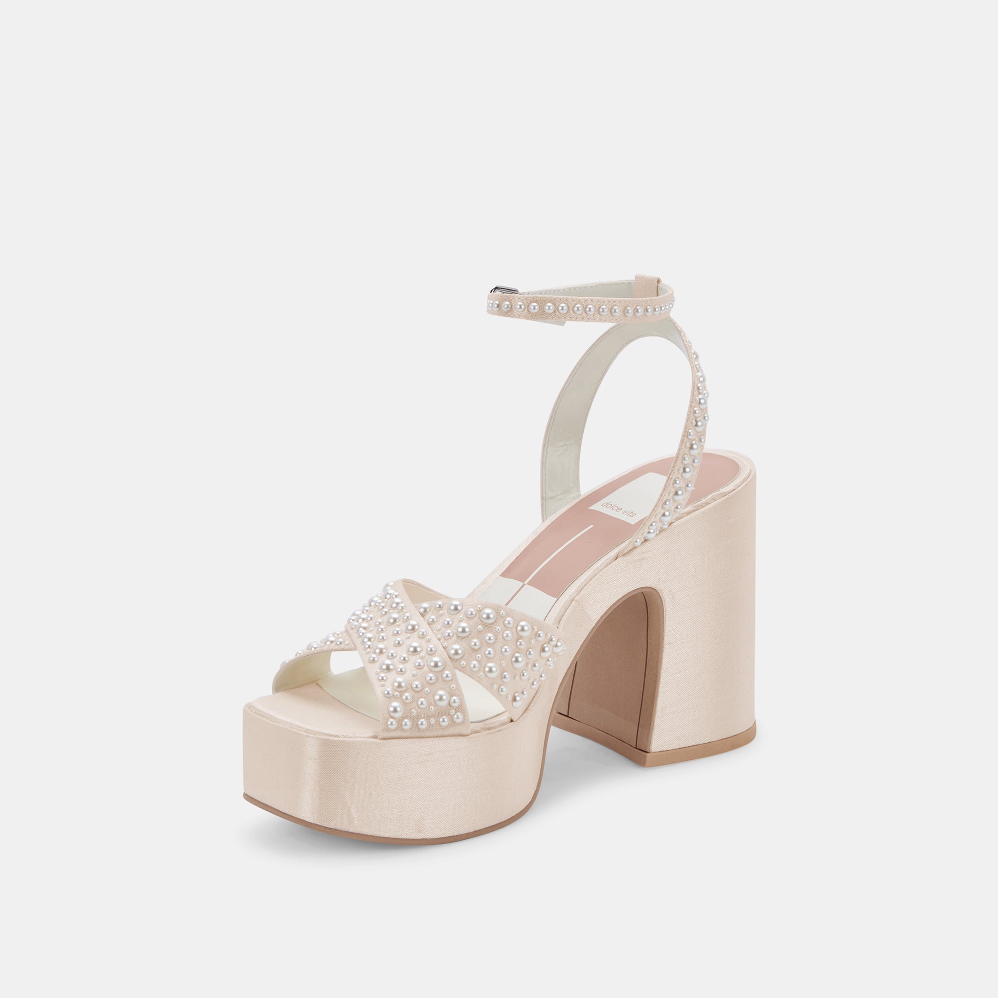 WESSI PEARL HEELS VANILLA PEARLS - Image 6