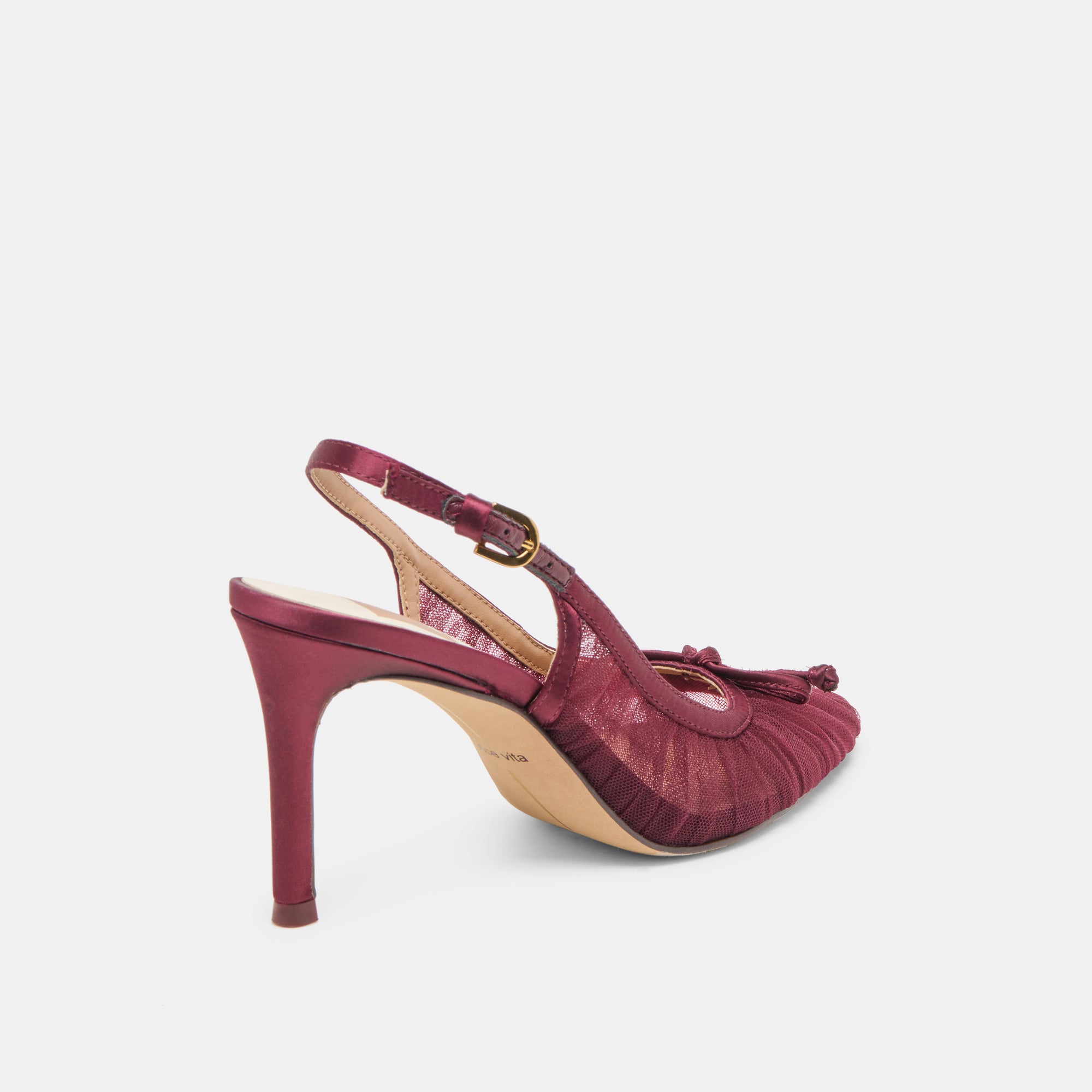 YELA HEELS CRANBERRY TULLE - Image 3