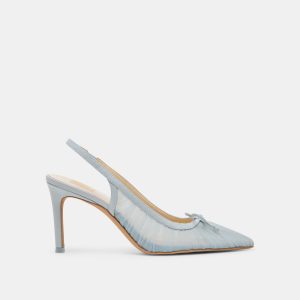YELA HEELS LIGHT BLUE TULLE