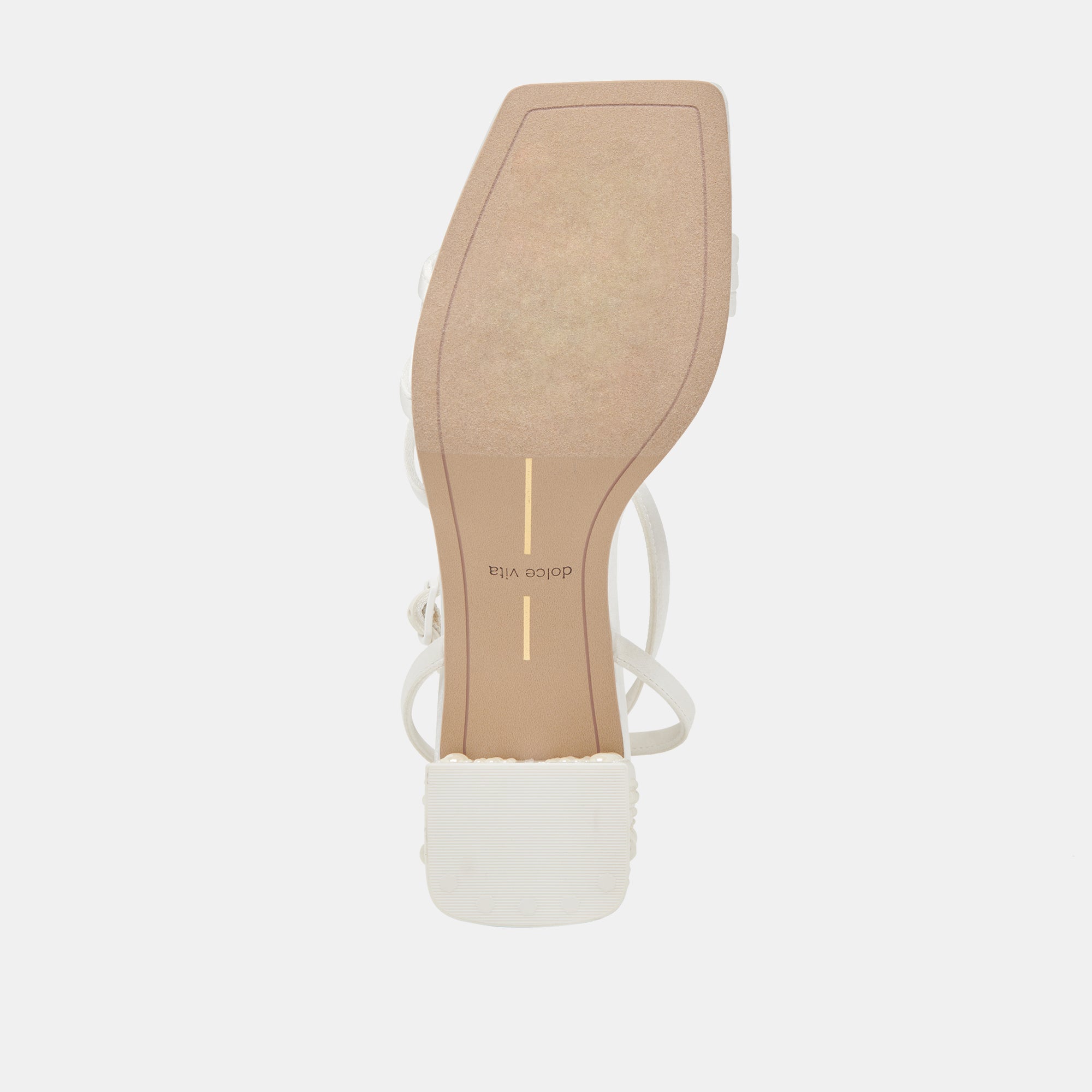 YSABEL PEARL HEELS TRUE WHITE SATIN - Image 15