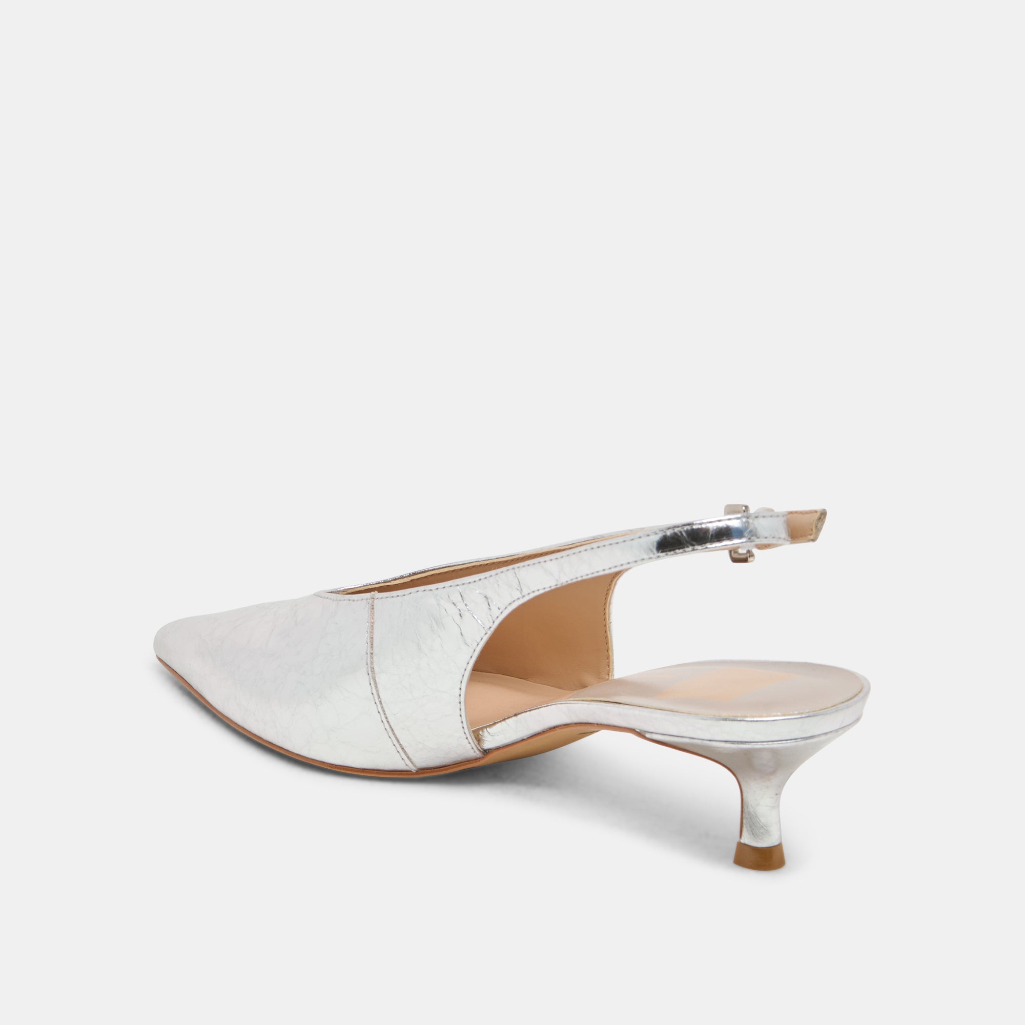 ALENNA HEELS SILVER DISTRESSED LEATHER - Image 5