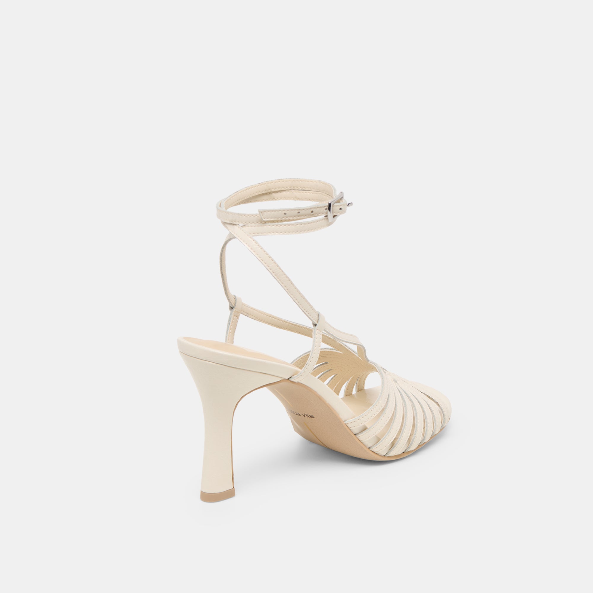 NIVANA HEELS OFF WHITE CRINKLE PATENT - Image 3