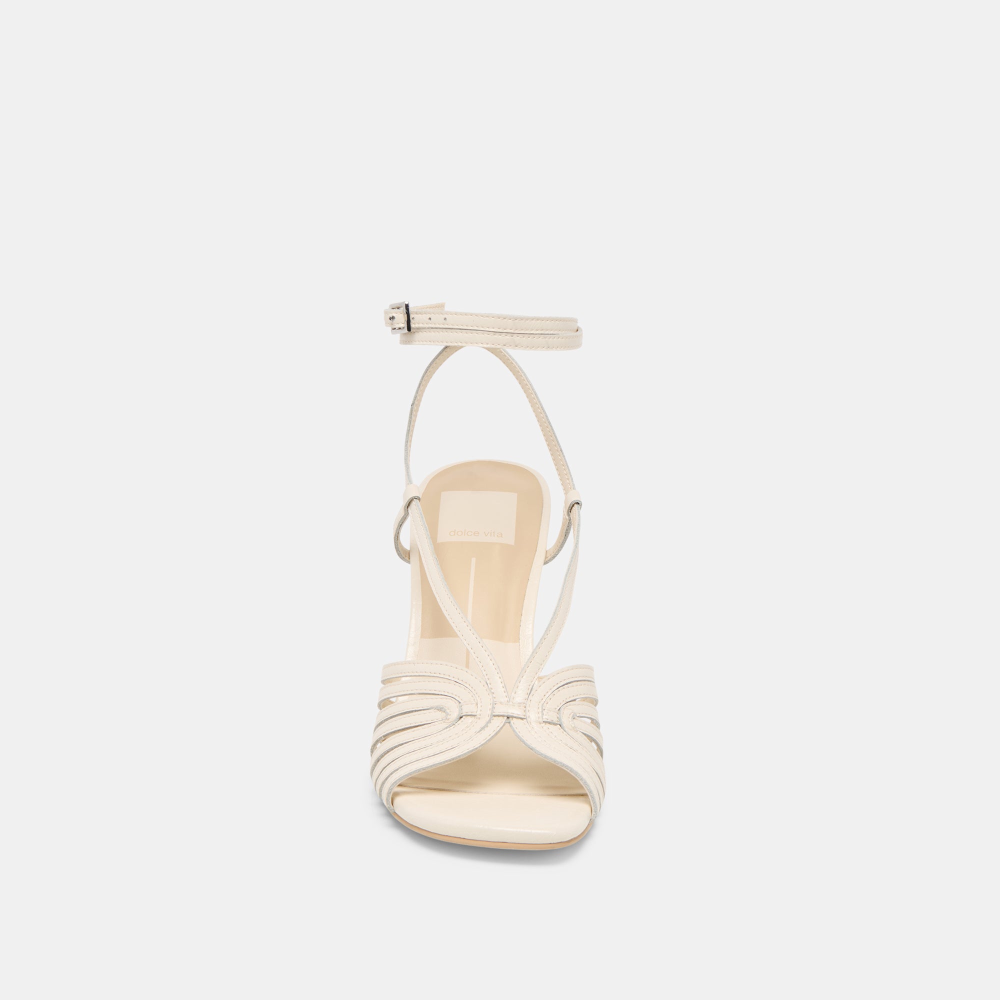 NIVANA HEELS OFF WHITE CRINKLE PATENT - Image 6