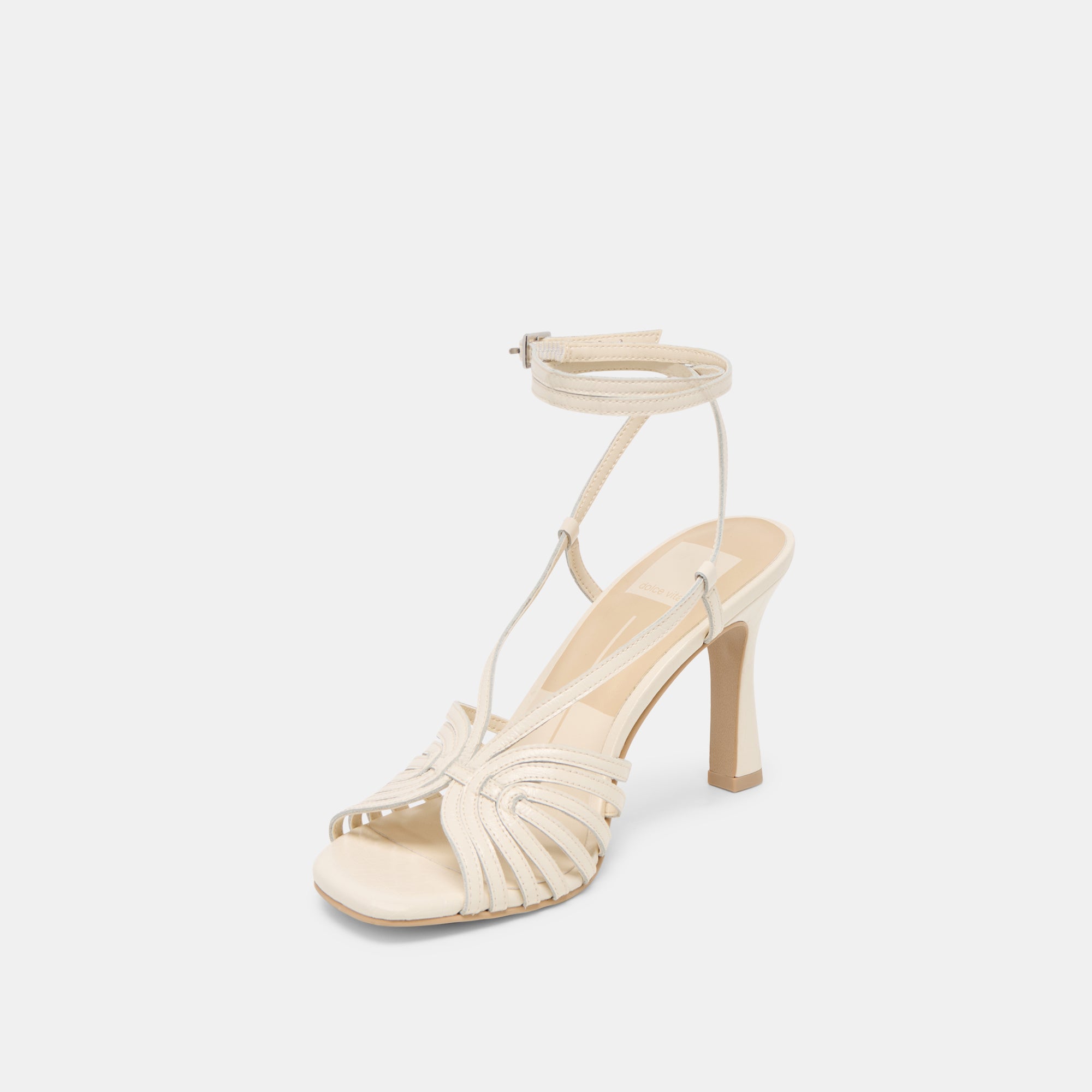 NIVANA HEELS OFF WHITE CRINKLE PATENT - Image 4