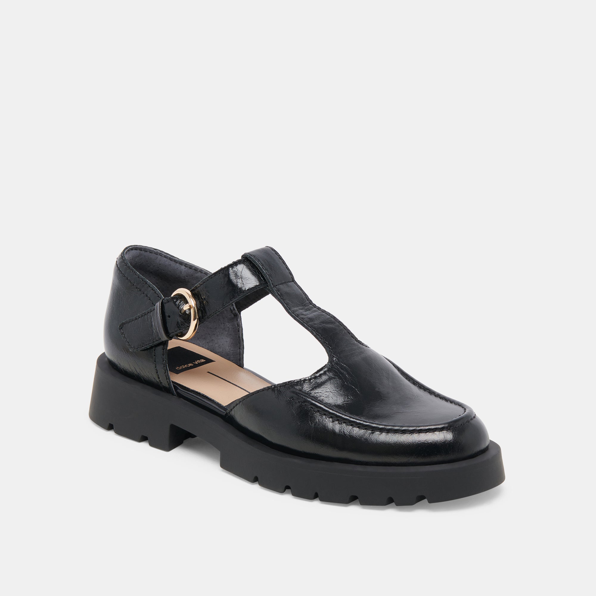 EMILIO FLATS MIDNIGHT CRINKLE PATENT LEATHER - Image 3
