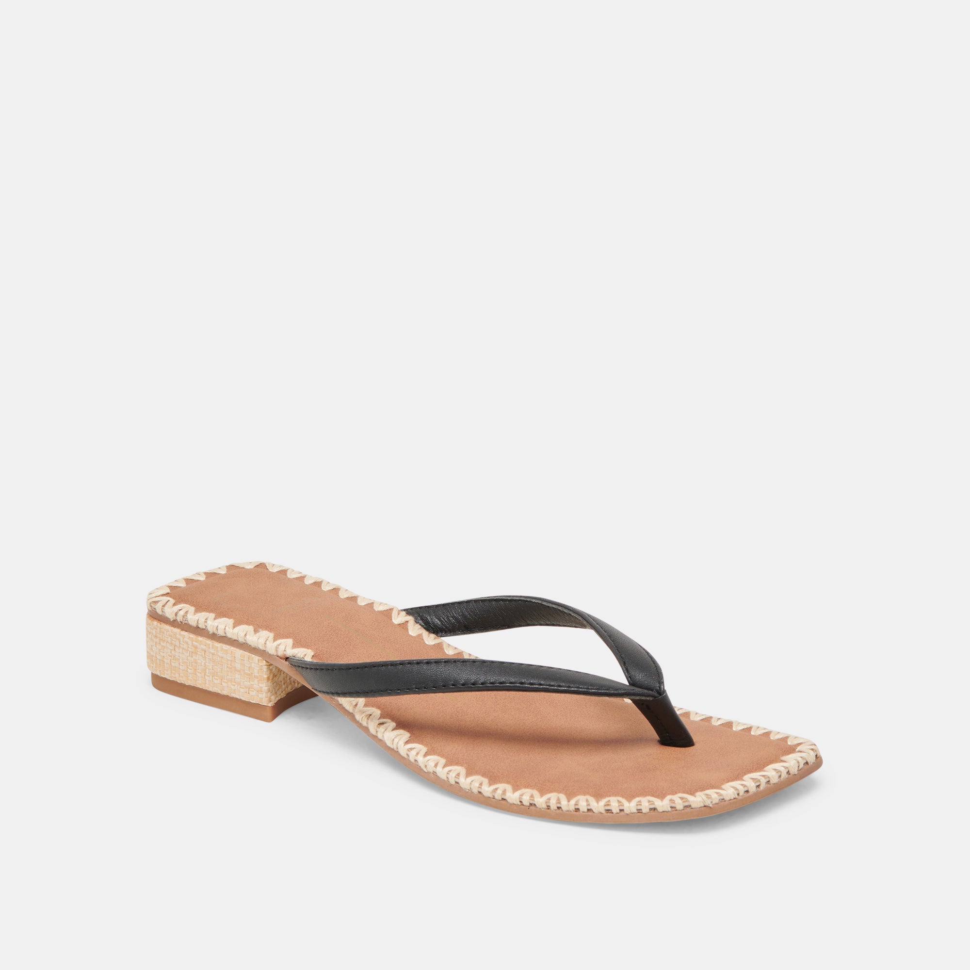 BARTY SANDALS BLACK LEATHER - Image 3