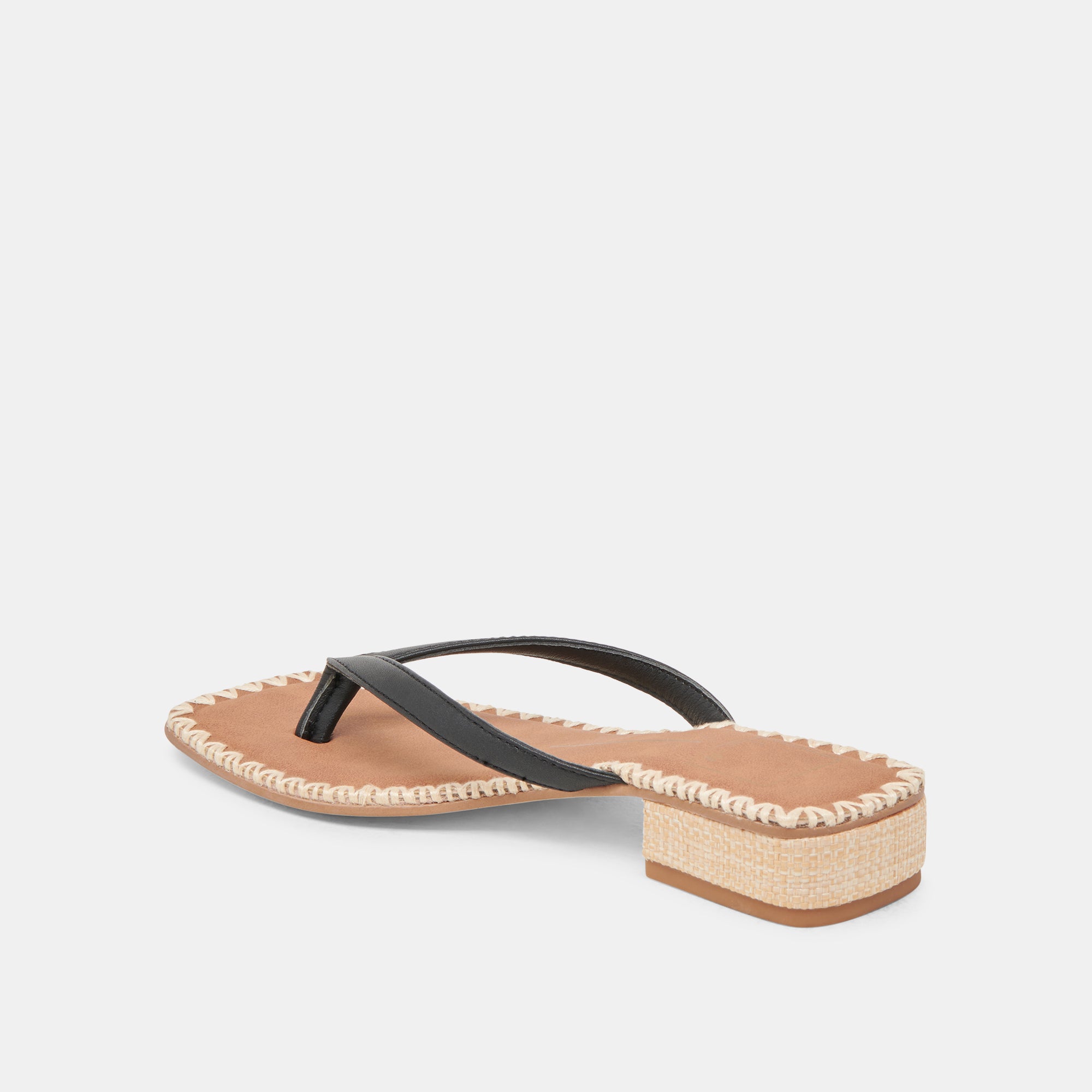 BARTY SANDALS BLACK LEATHER - Image 6