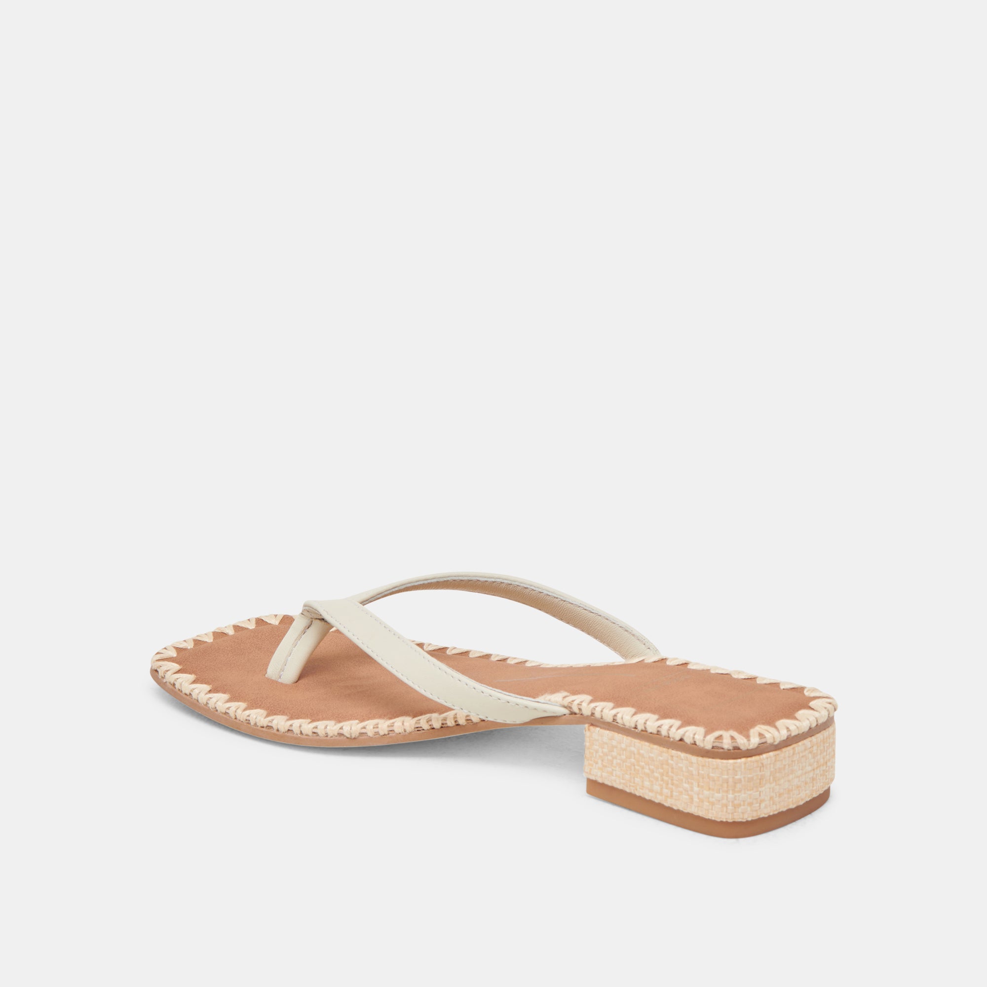 BARTY SANDALS WHITE LEATHER - Image 6