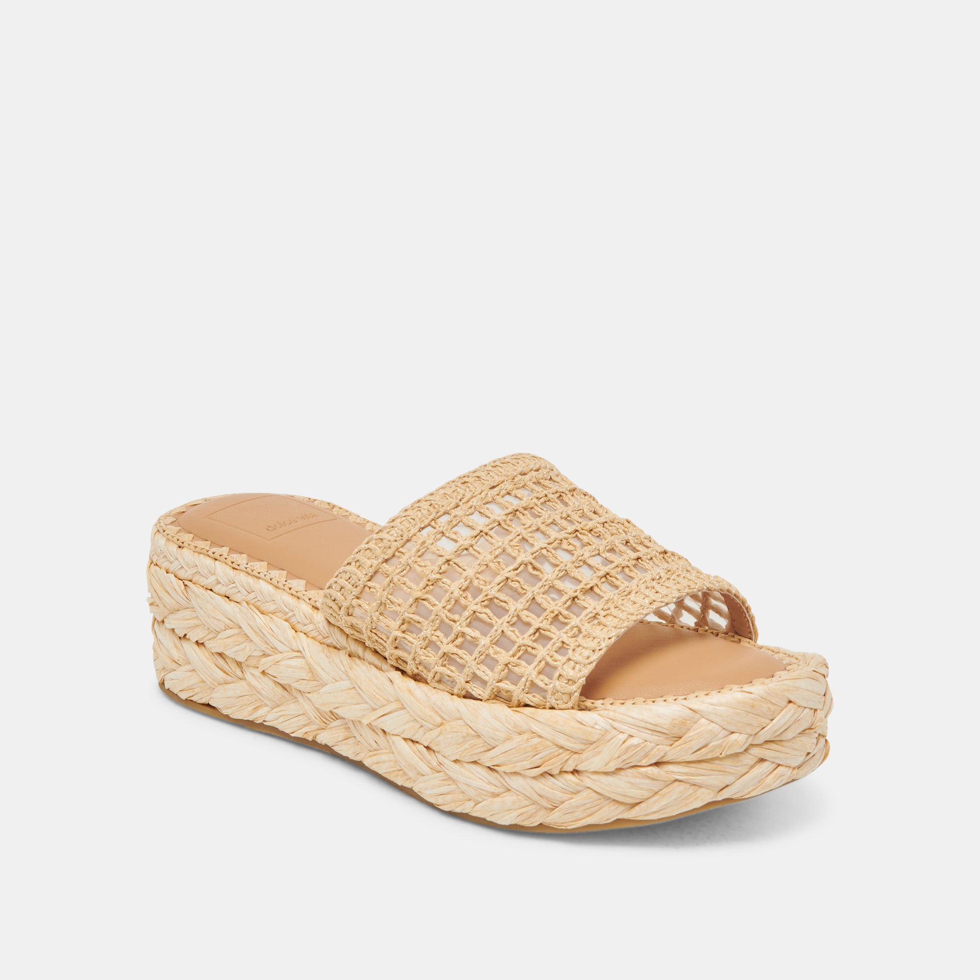 CHAVI MESH SANDALS NATURAL WOVEN RAFFIA - Image 3