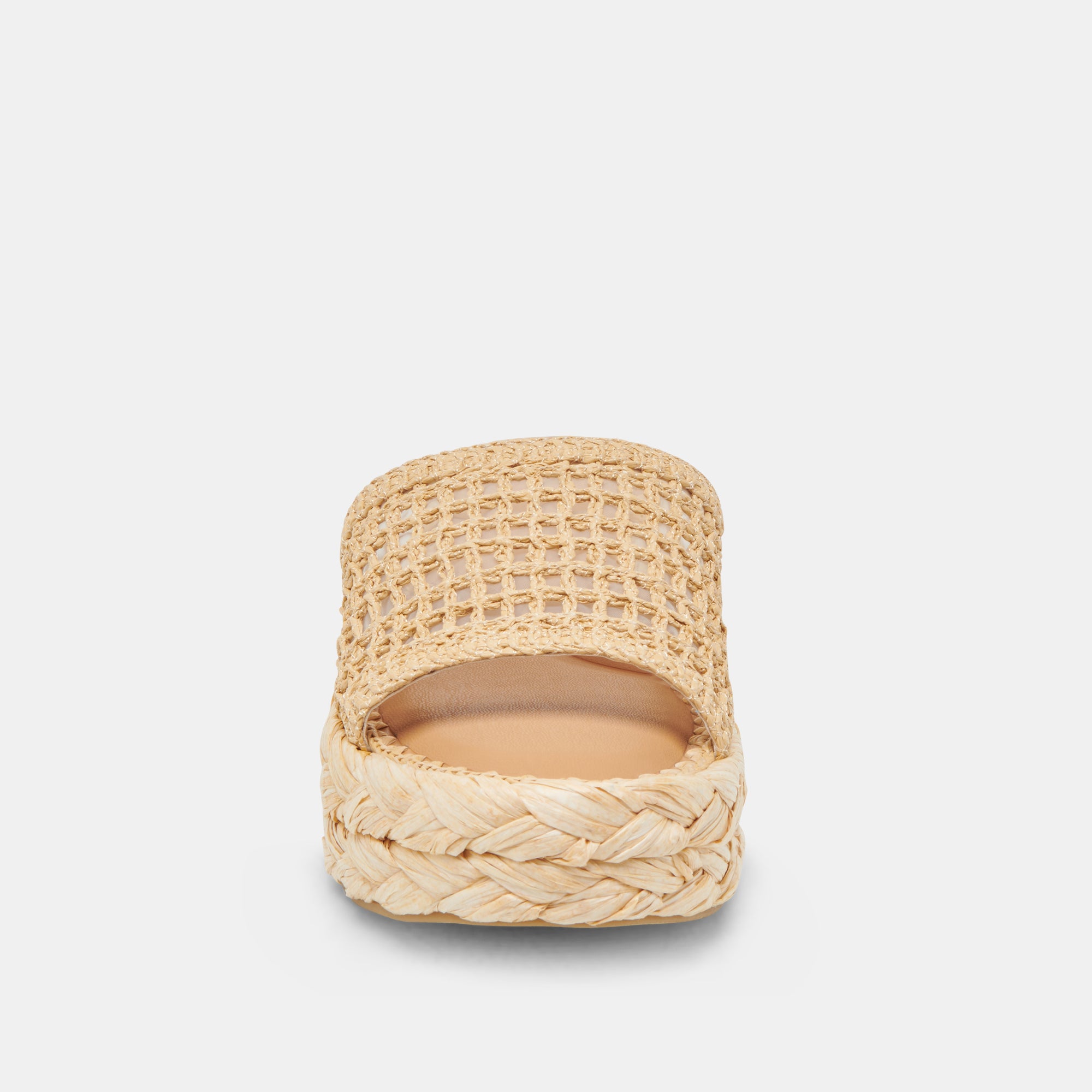 CHAVI MESH SANDALS NATURAL WOVEN RAFFIA - Image 7