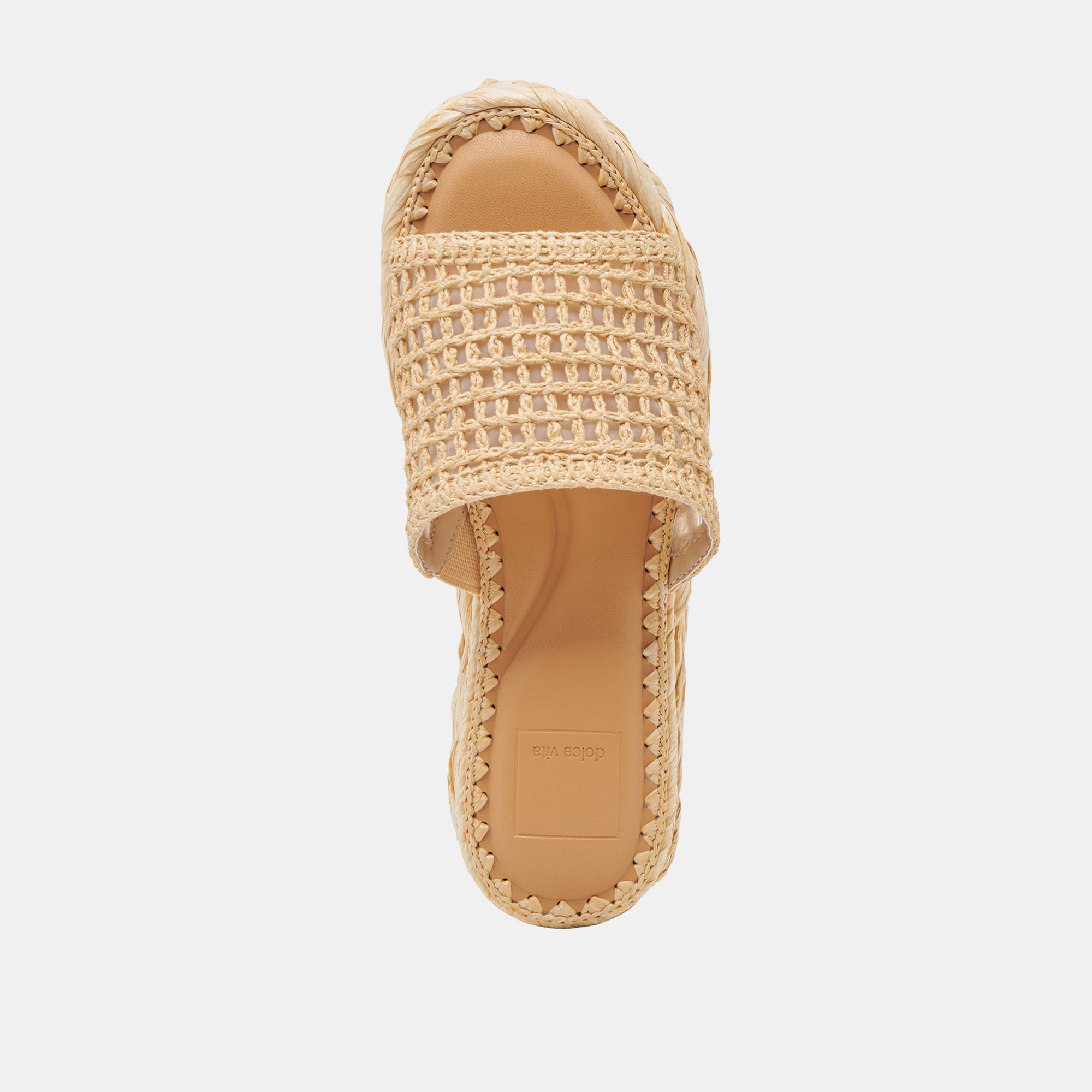 CHAVI MESH SANDALS NATURAL WOVEN RAFFIA - Image 9