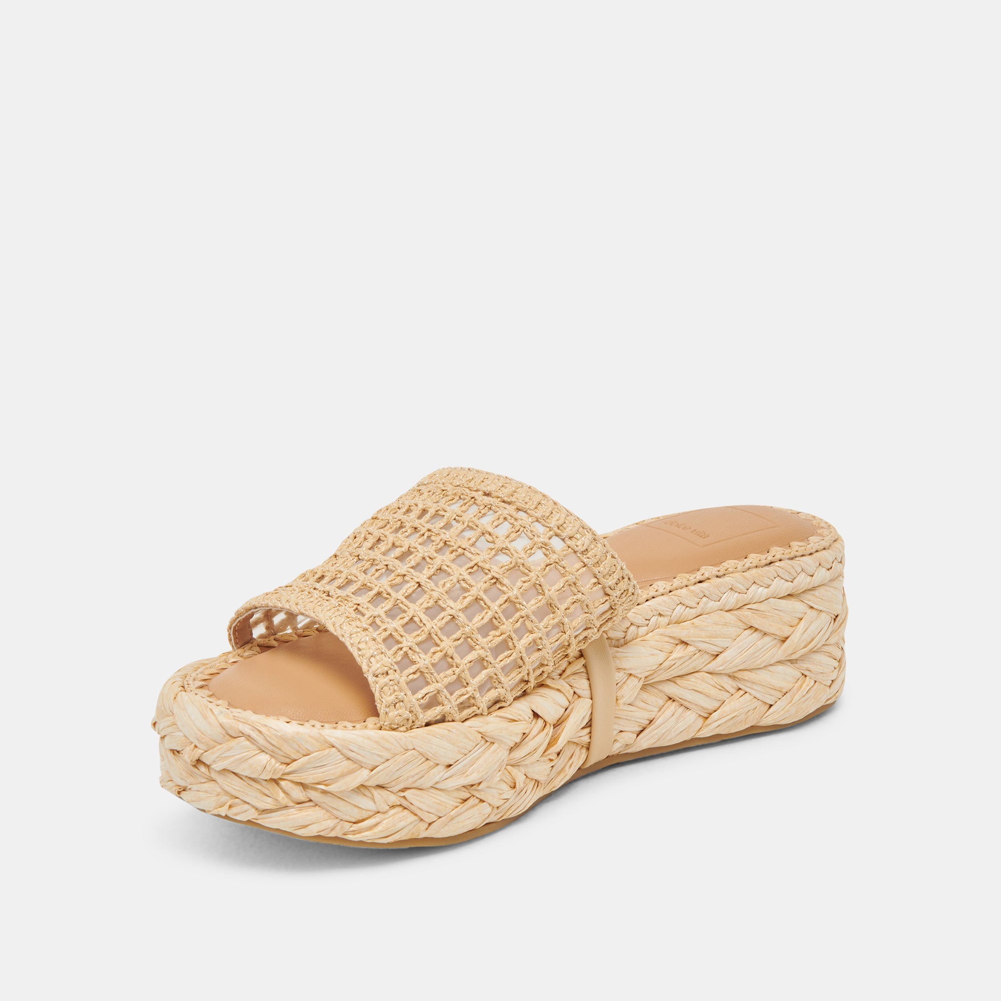 CHAVI MESH SANDALS NATURAL WOVEN RAFFIA - Image 5