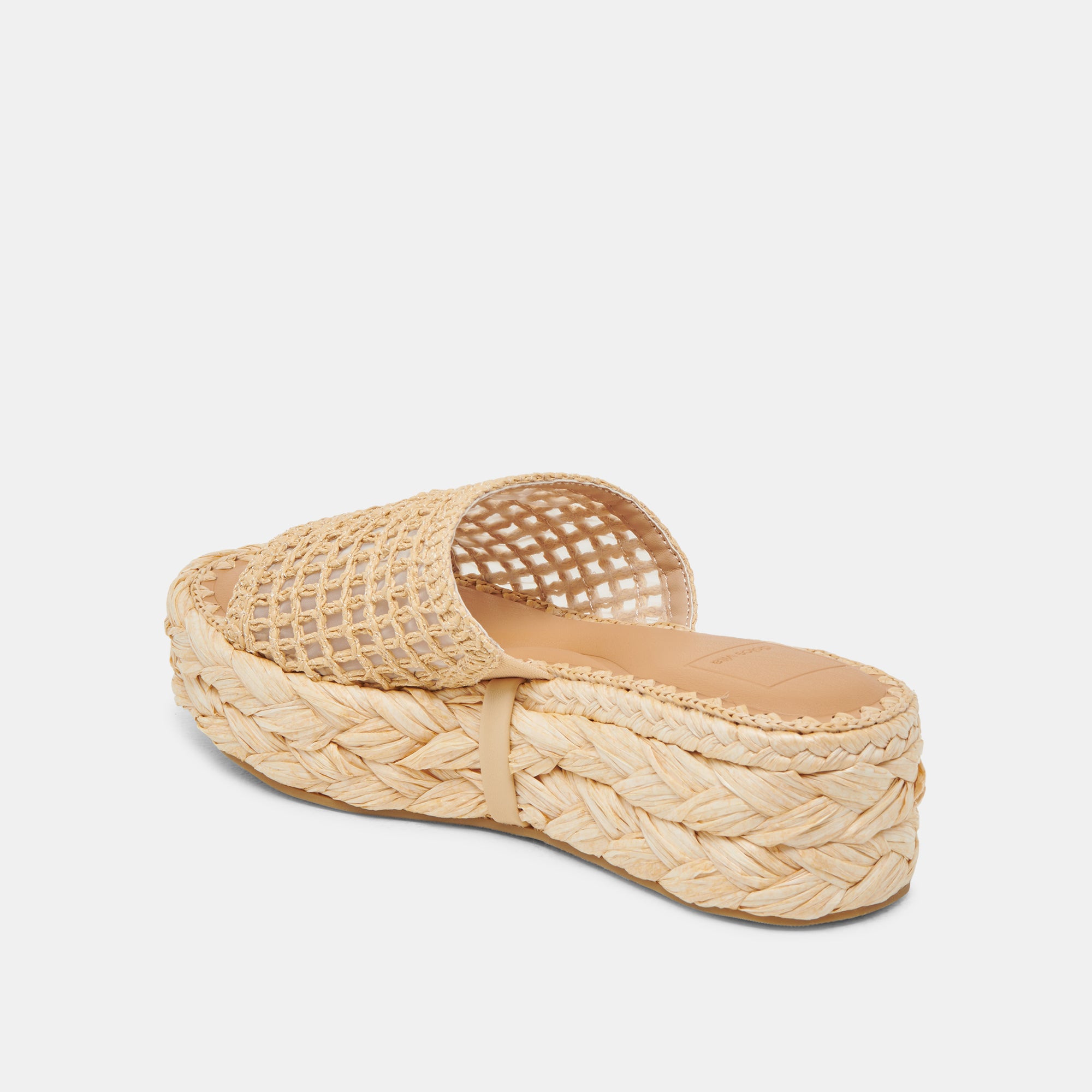 CHAVI MESH SANDALS NATURAL WOVEN RAFFIA - Image 6