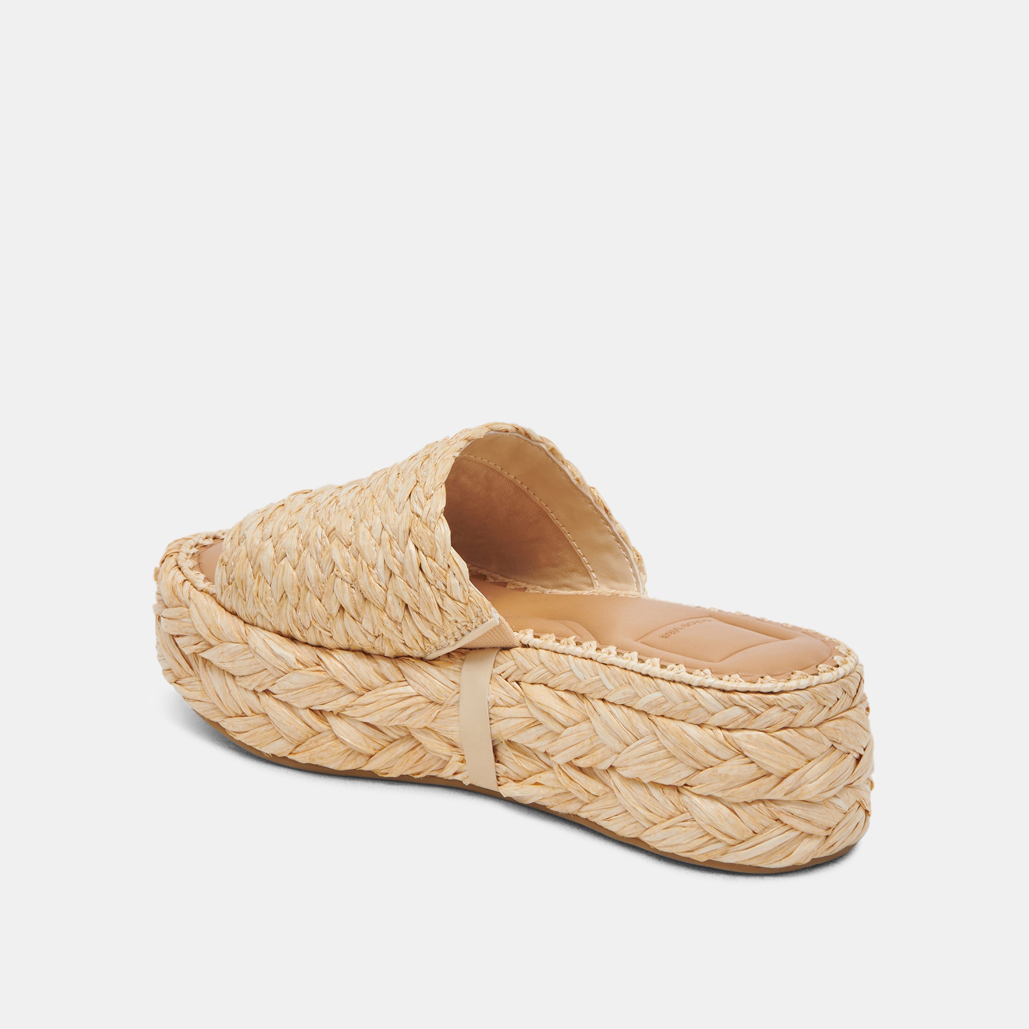 CHAVI WIDE SANDALS LT NATURAL RAFFIA - Image 5