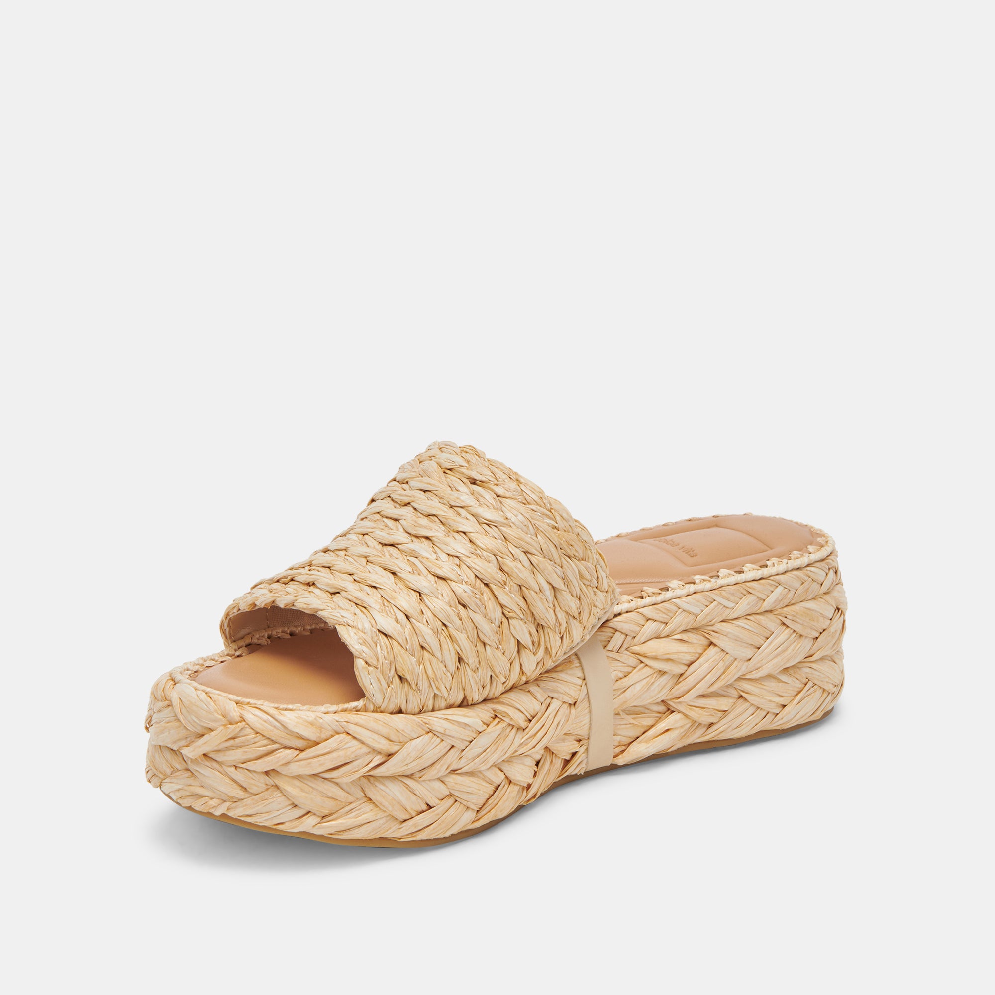 CHAVI WIDE SANDALS LT NATURAL RAFFIA - Image 4