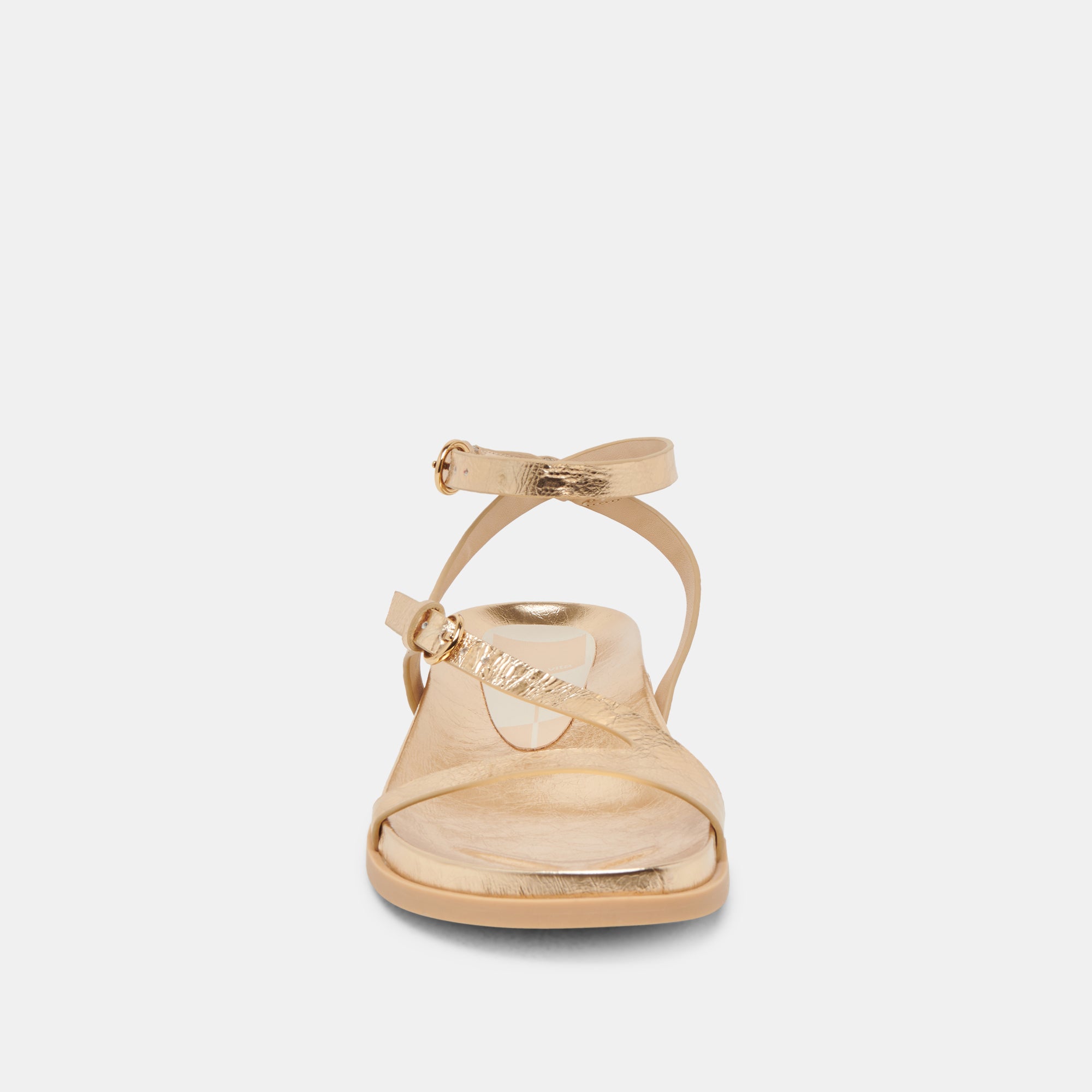 DARLIS SANDALS GOLD DISTRESSED LEATHER - Image 8