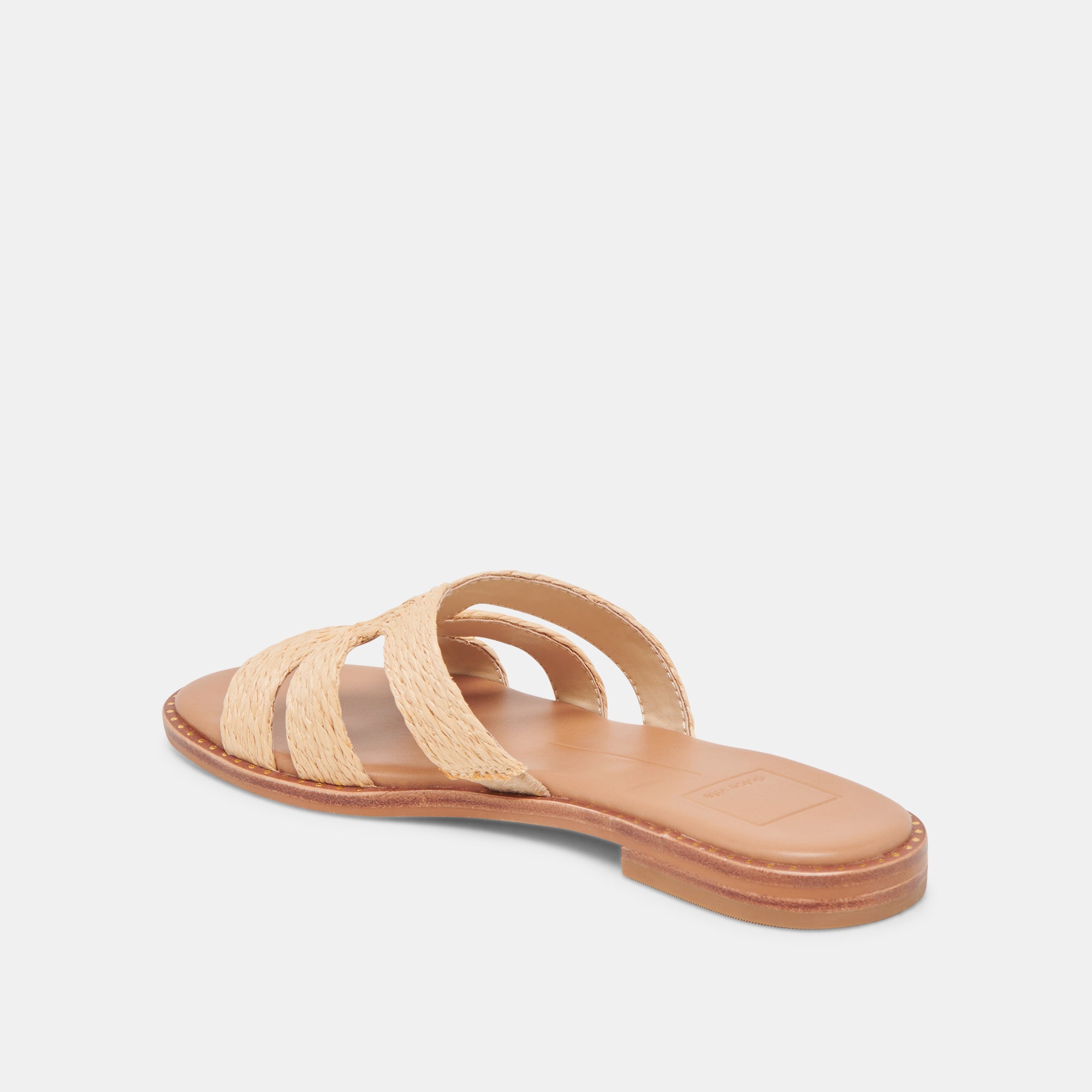 EMON WIDE SANDALS LT NATURAL RAFFIA - Image 5
