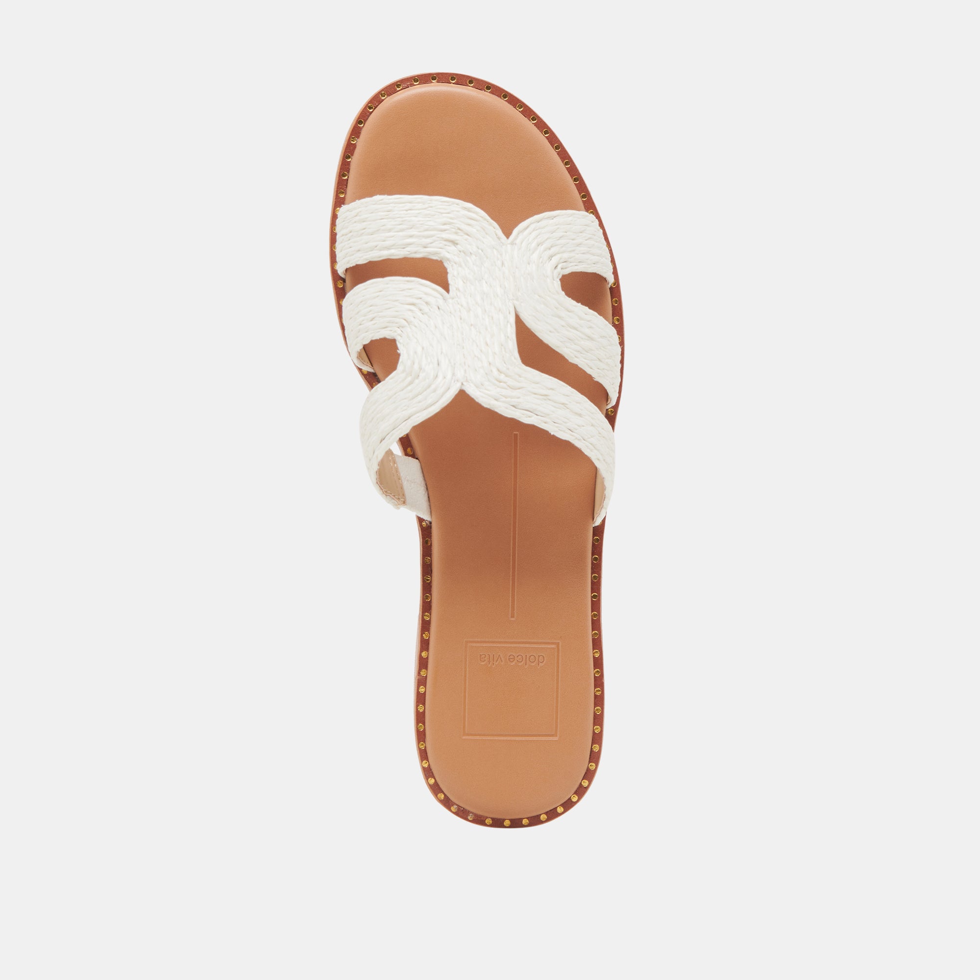 EMON WIDE SANDALS WHITE RAFFIA - Image 8