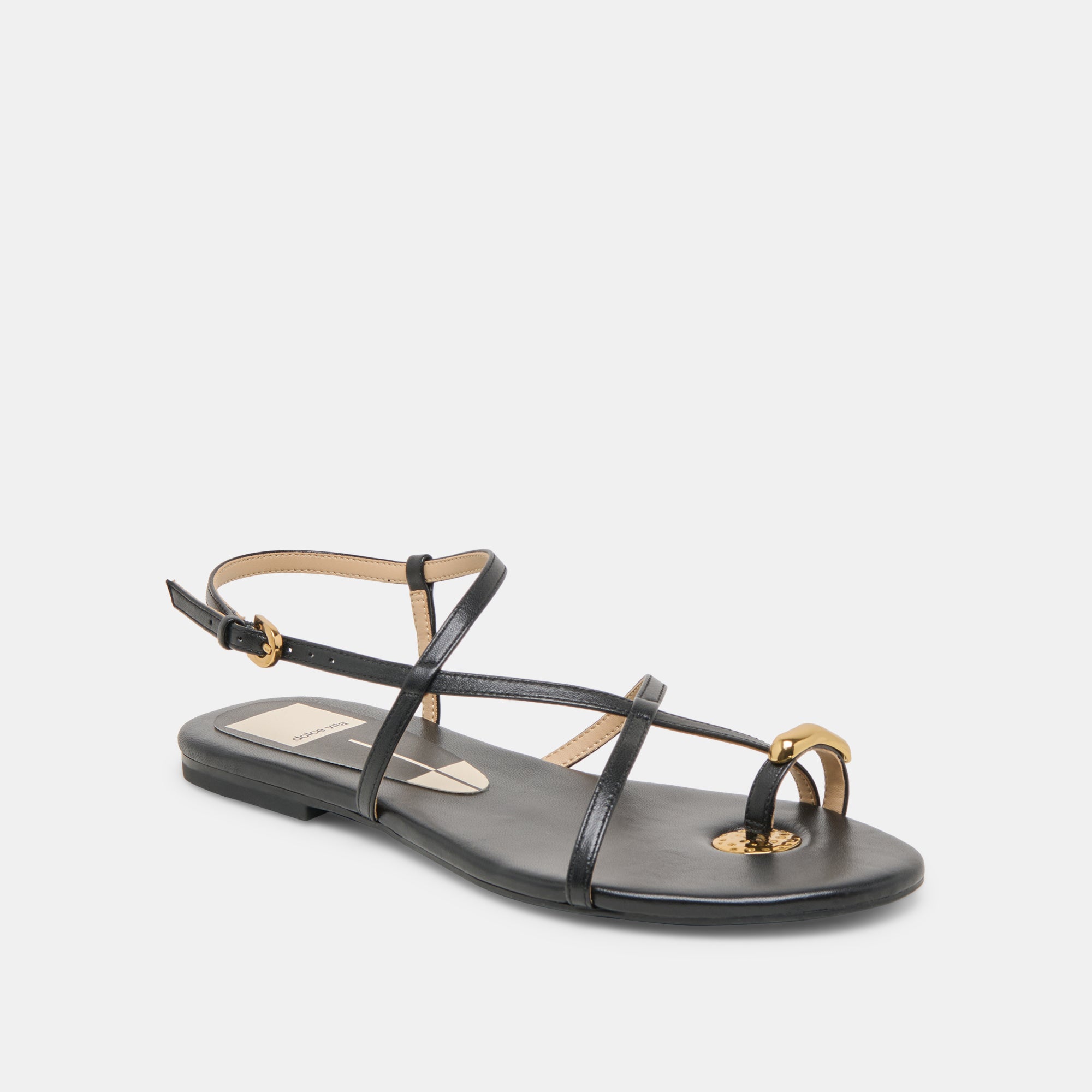 KESHA SANDALS BLACK LEATHER - Image 2