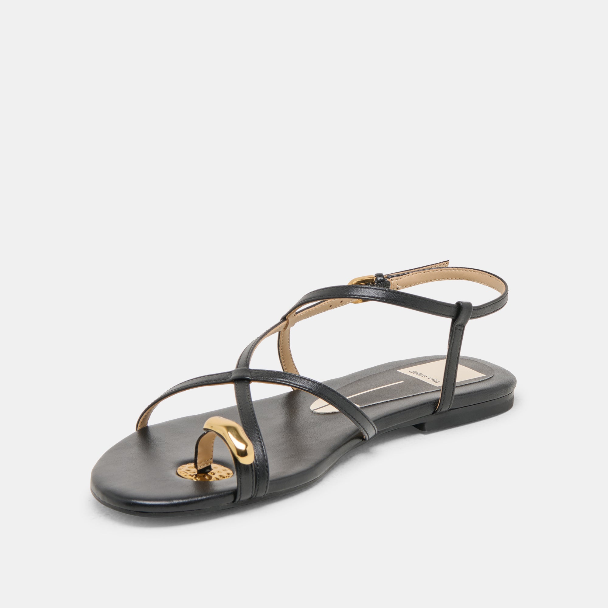 KESHA SANDALS BLACK LEATHER - Image 4