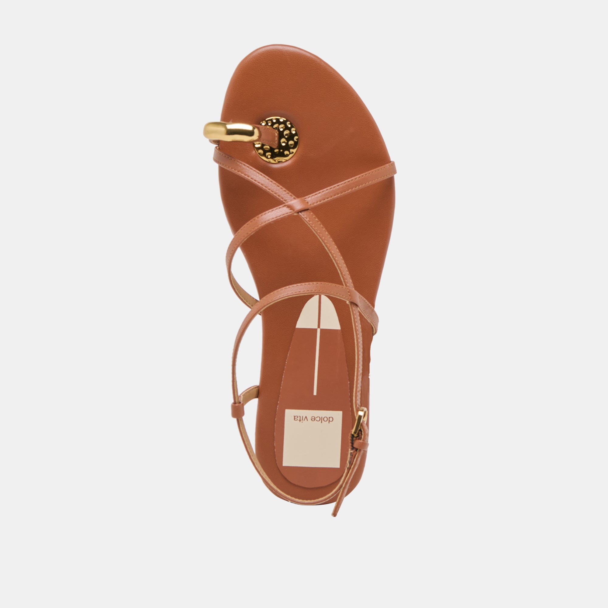 KESHA SANDALS COGNAC LEATHER - Image 8