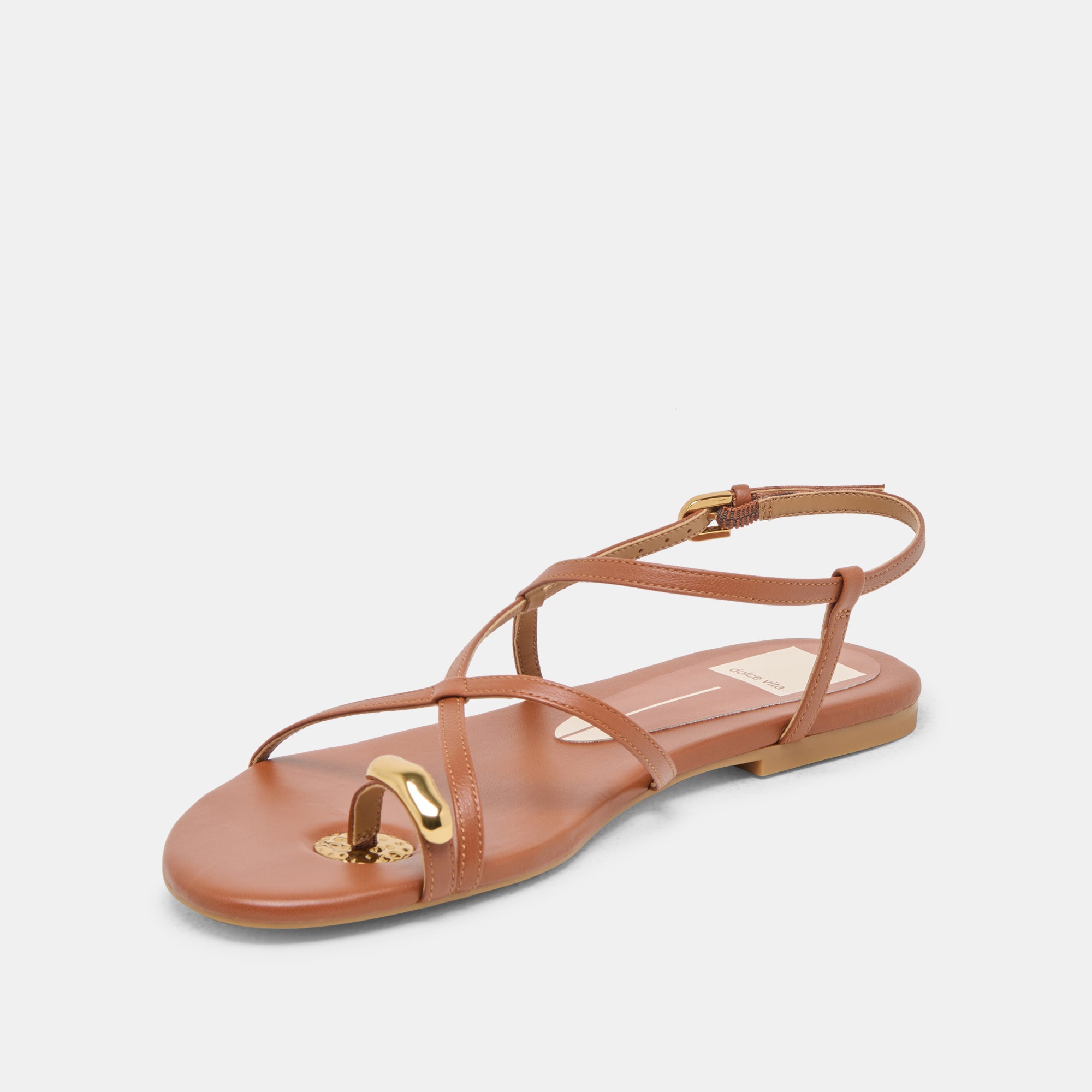 KESHA SANDALS COGNAC LEATHER - Image 4