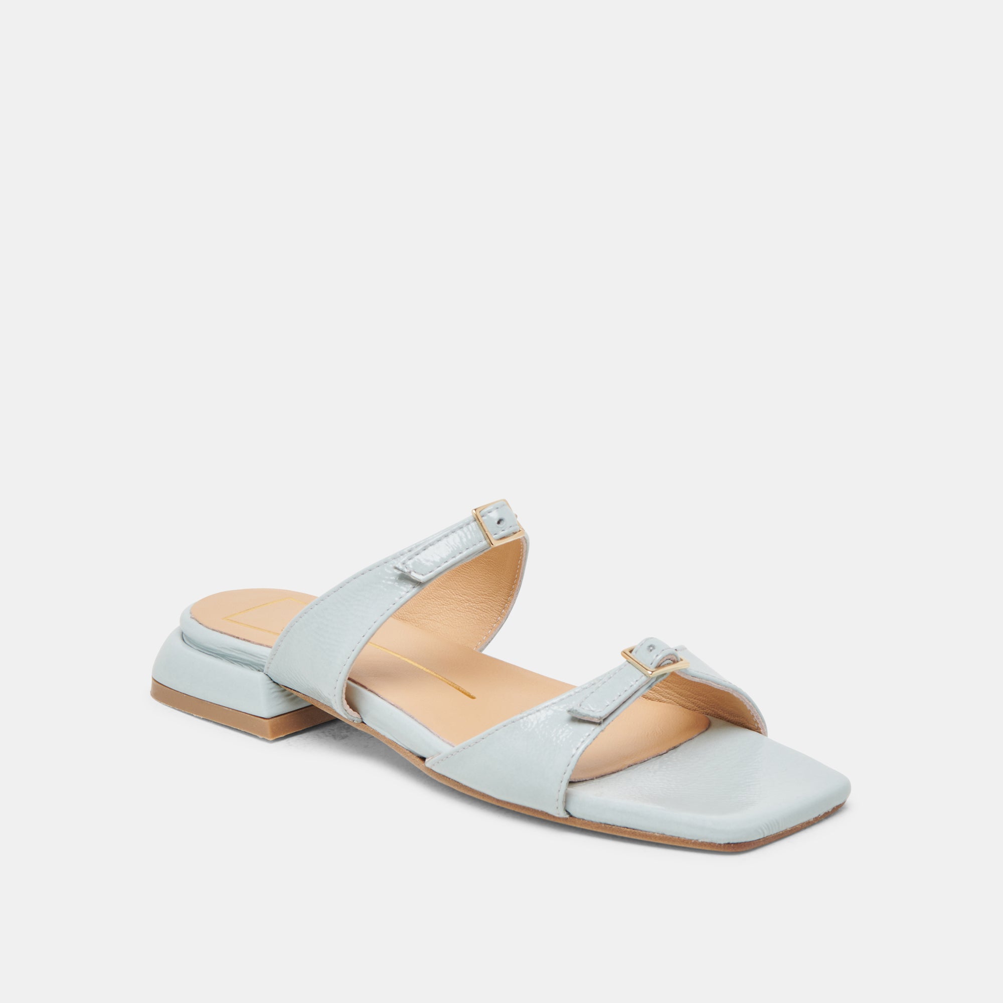 LAVERN SANDALS ICE BLUE CRINKLE PATENT - Image 2