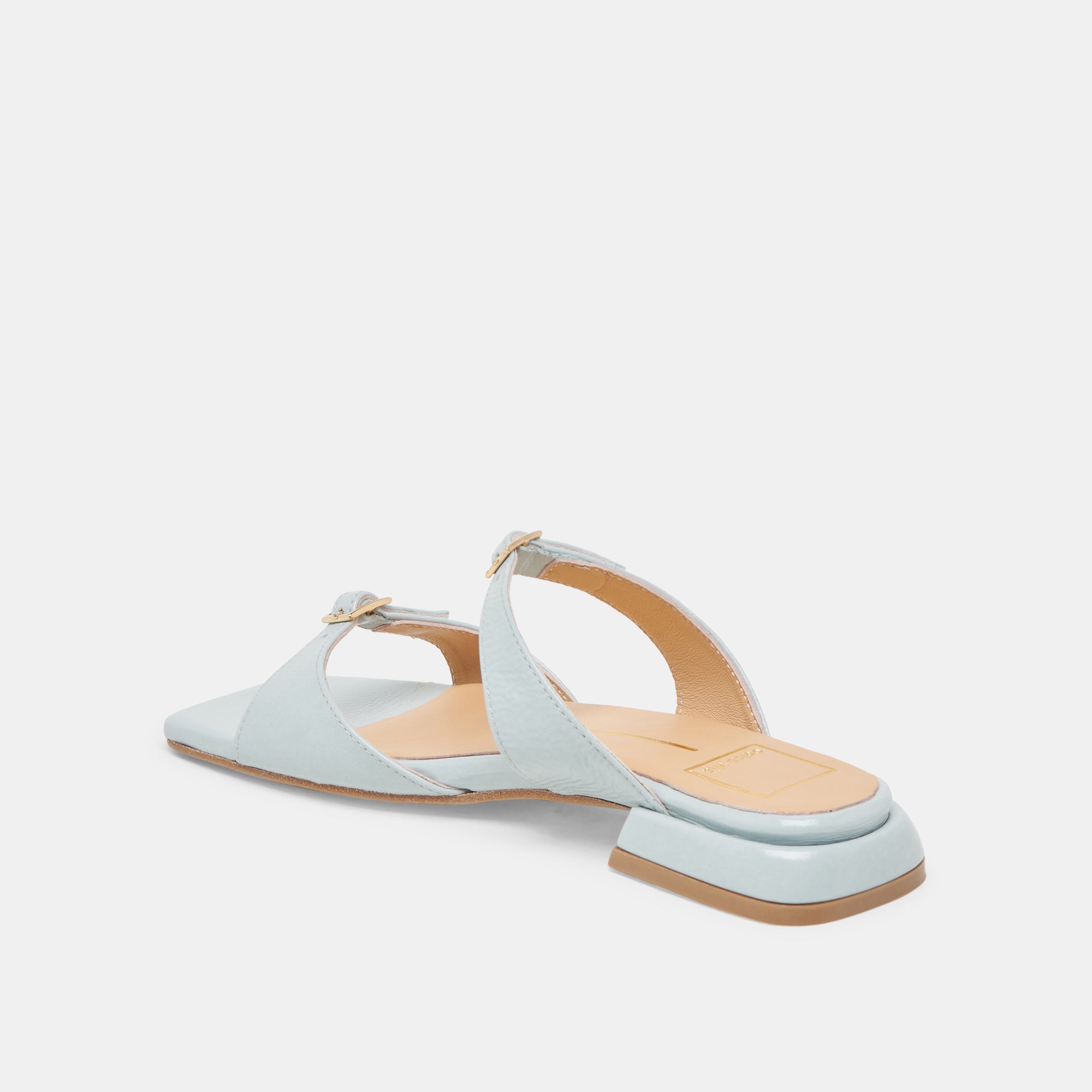 LAVERN SANDALS ICE BLUE CRINKLE PATENT - Image 5