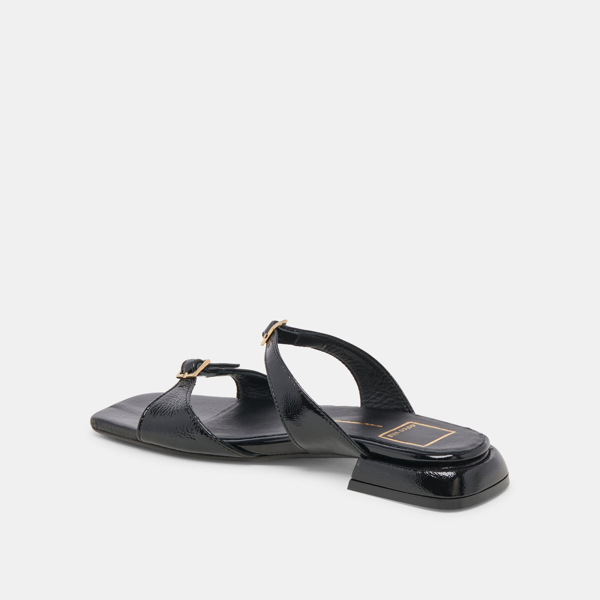 LAVERN SANDALS MIDNIGHT CRINKLE PATENT - Image 10