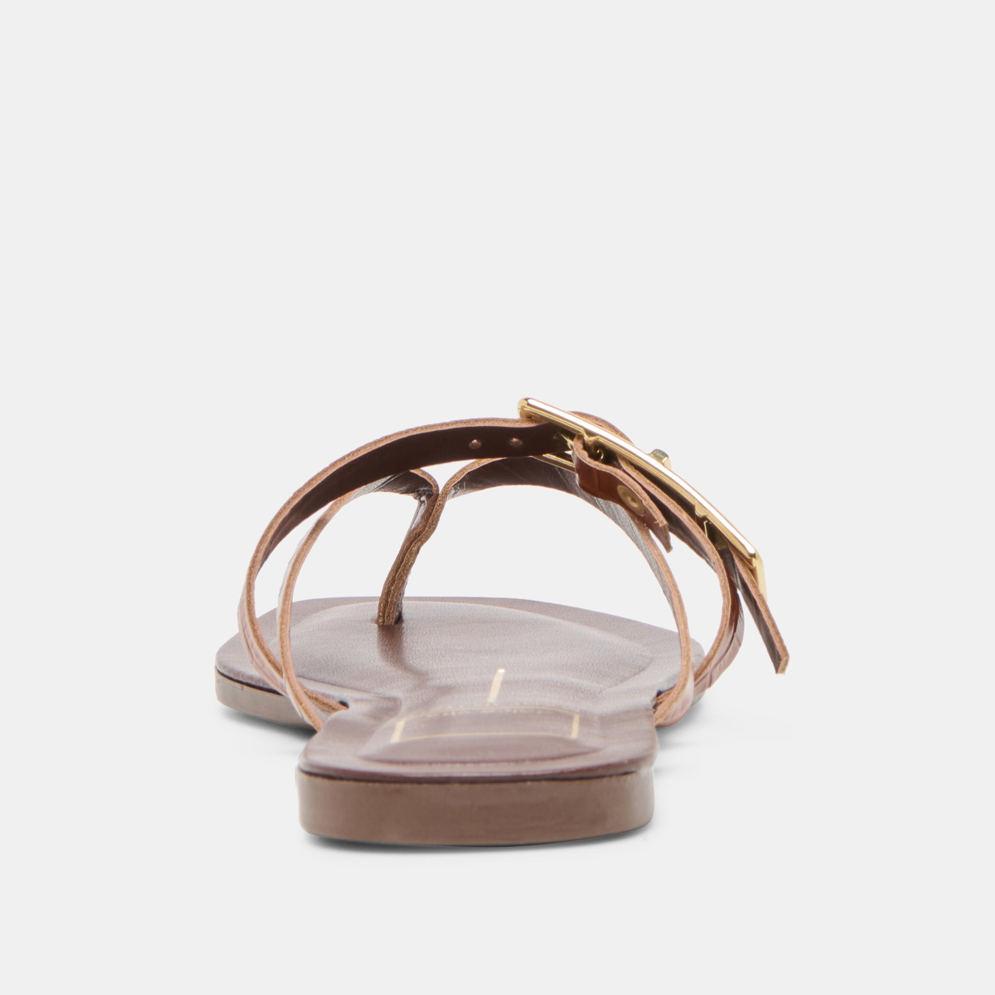 PIERS SANDALS COGNAC CROCO EMBOSSED LEATHER - Image 7