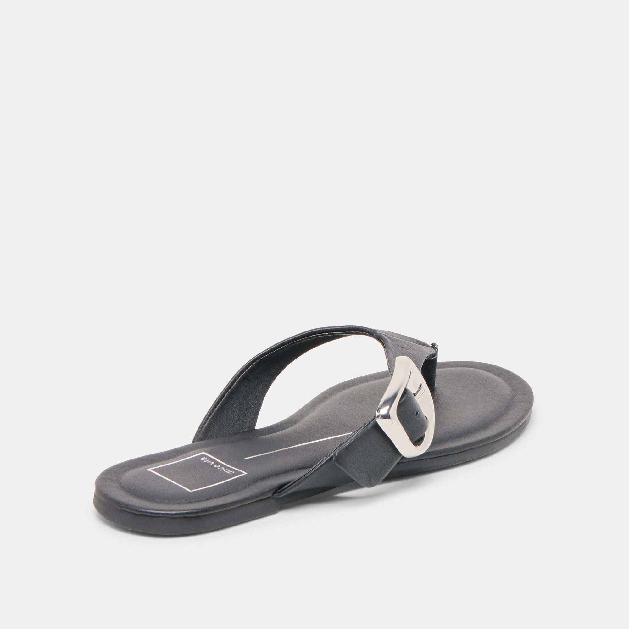 ROSSA SANDALS BLACK LEATHER - Image 6