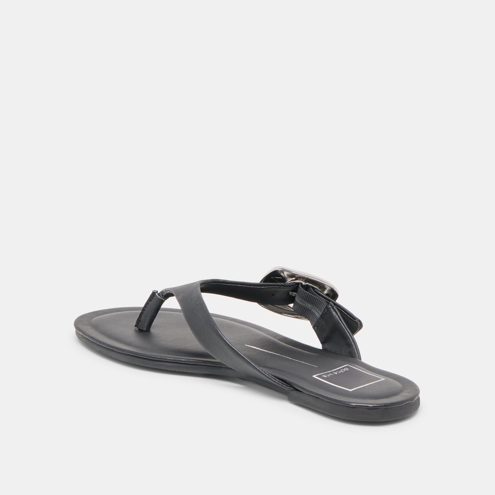 ROSSA SANDALS BLACK LEATHER - Image 9