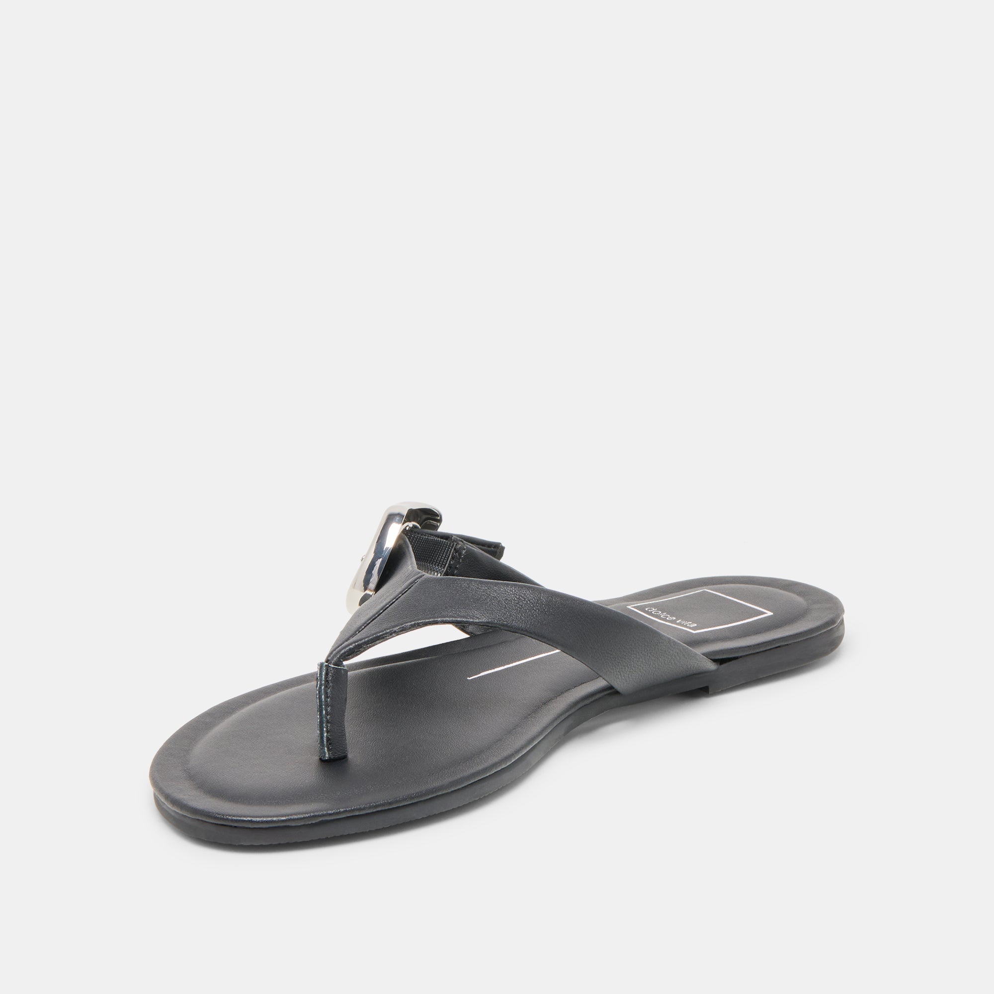 ROSSA SANDALS BLACK LEATHER - Image 7