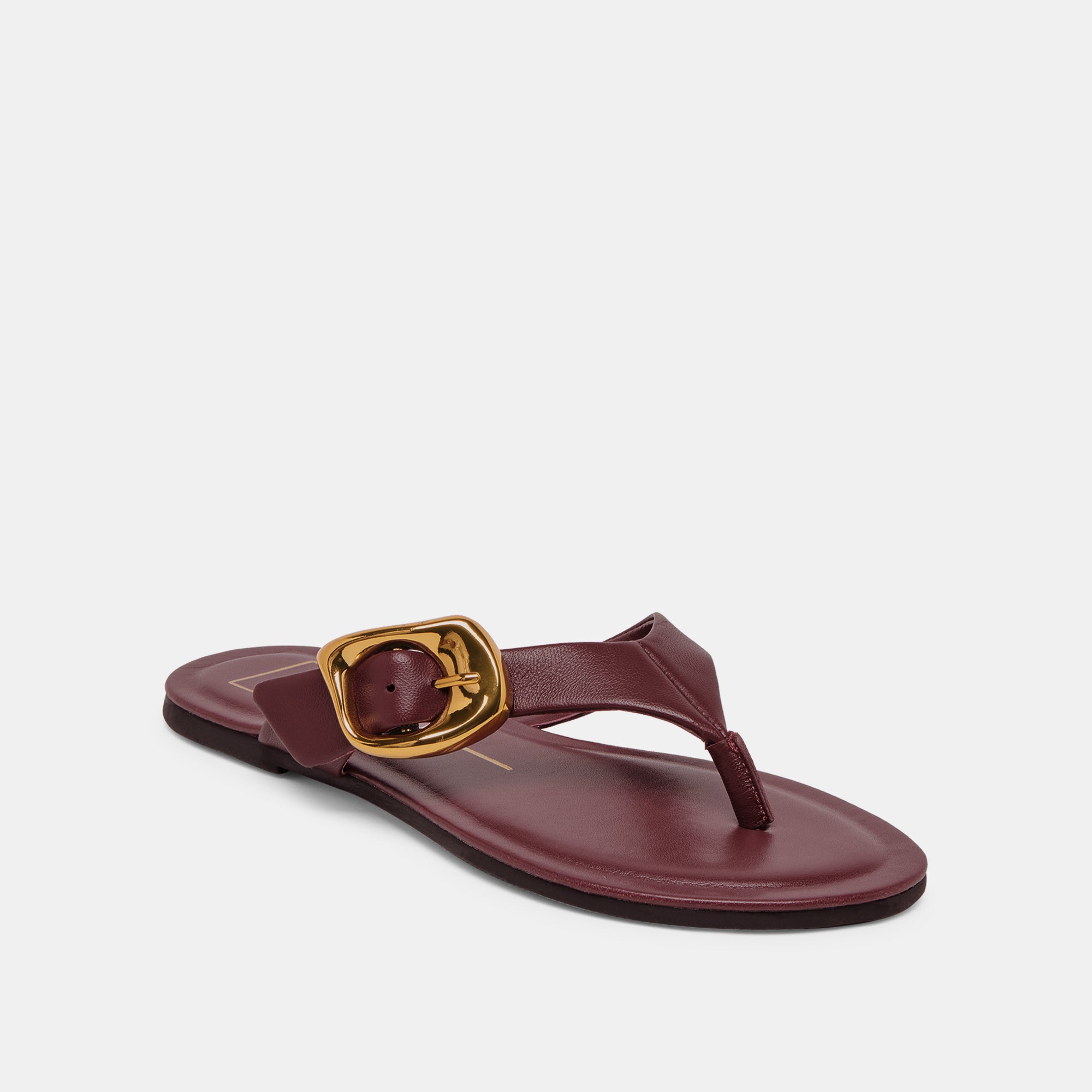 ROSSA SANDALS BURGUNDY LEATHER - Image 2