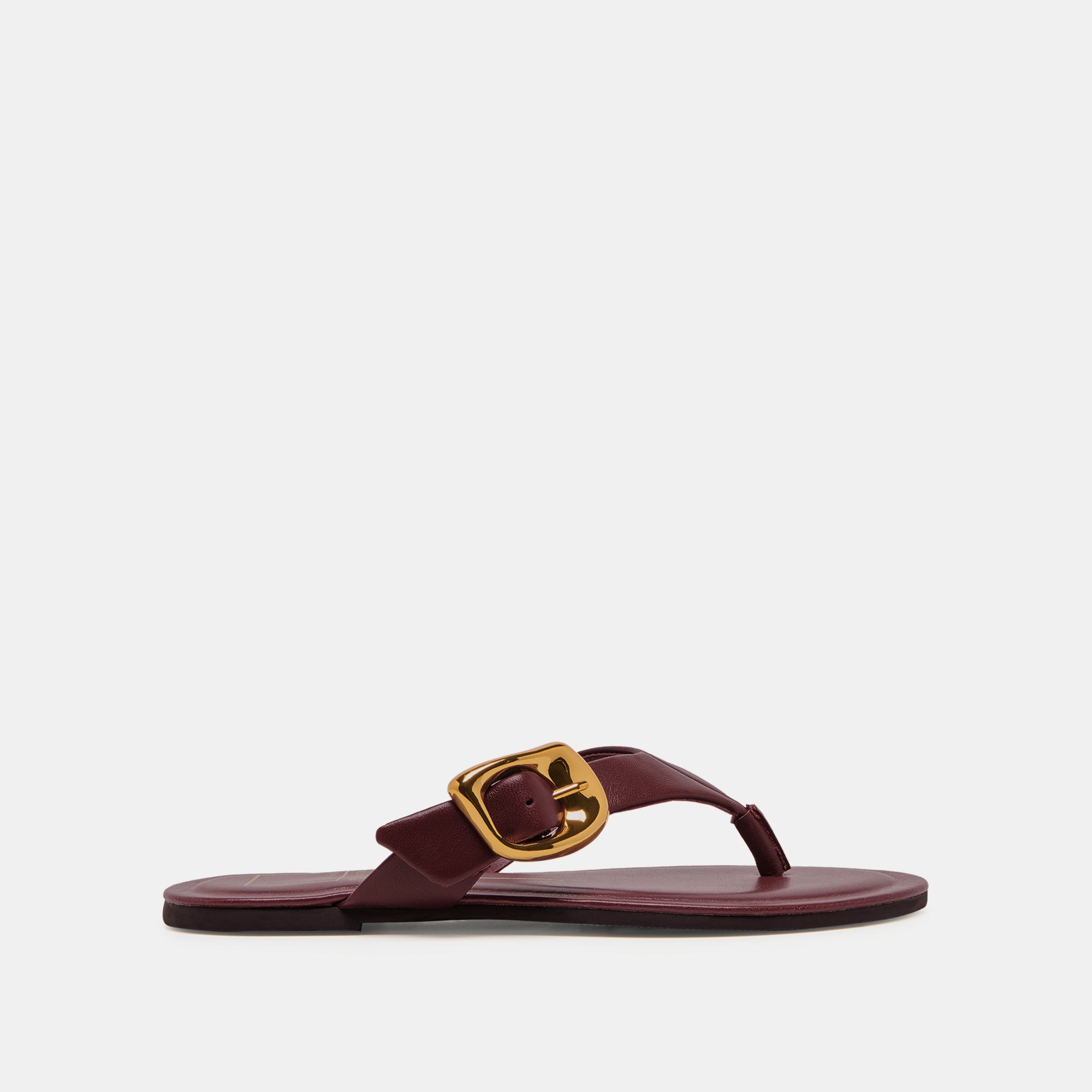 ROSSA SANDALS BURGUNDY LEATHER