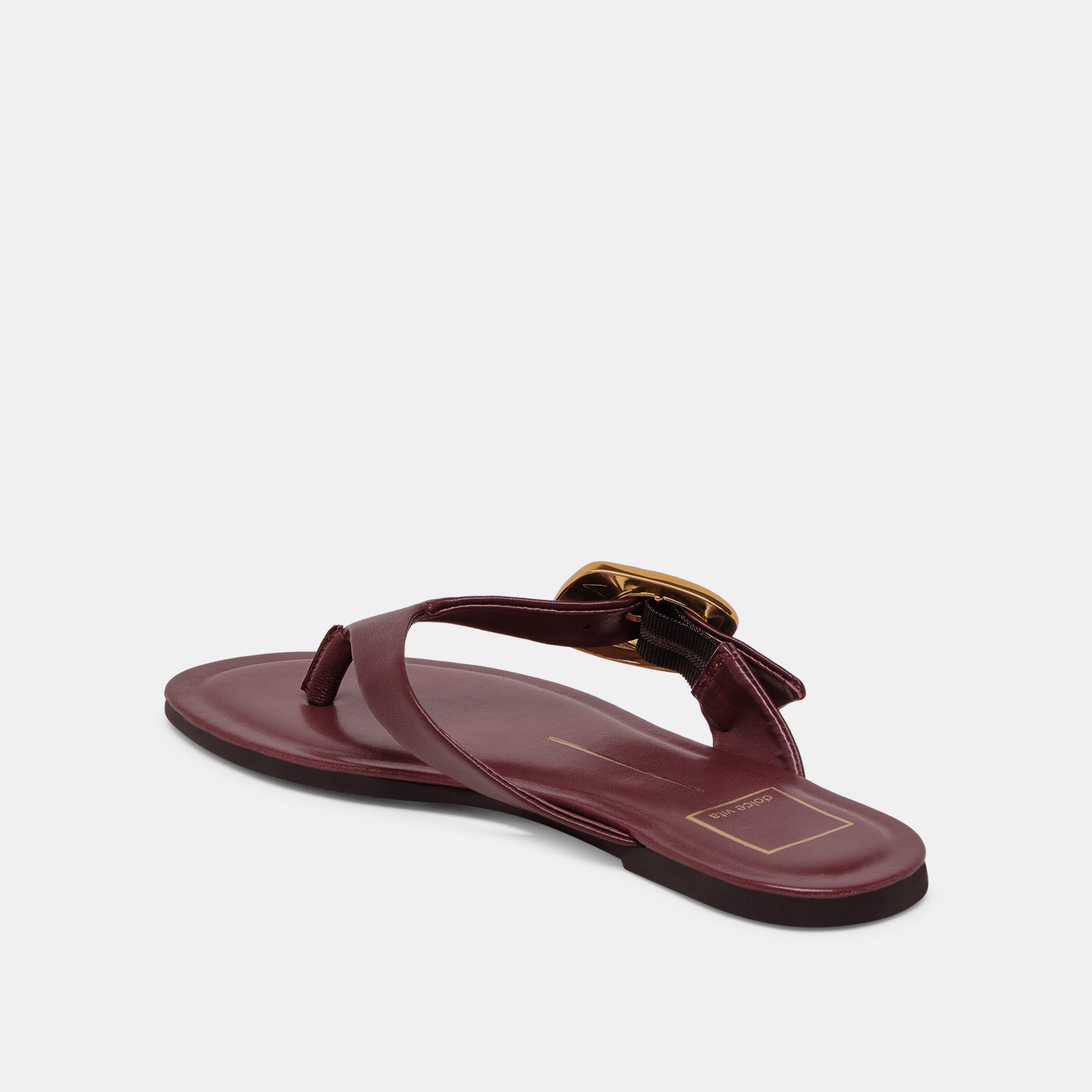 ROSSA SANDALS BURGUNDY LEATHER - Image 5