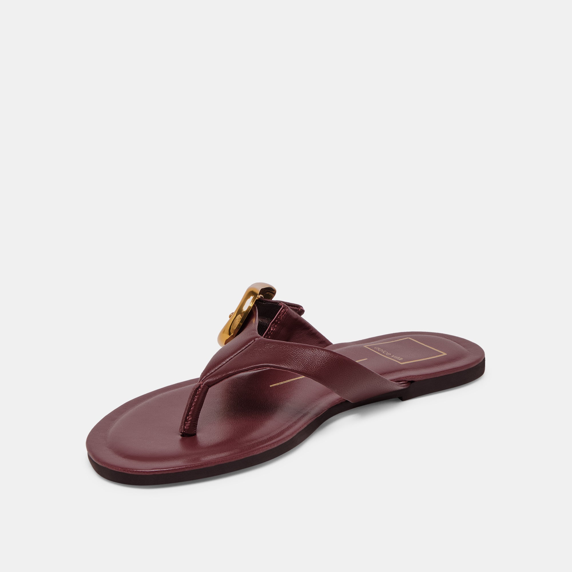 ROSSA SANDALS BURGUNDY LEATHER - Image 4