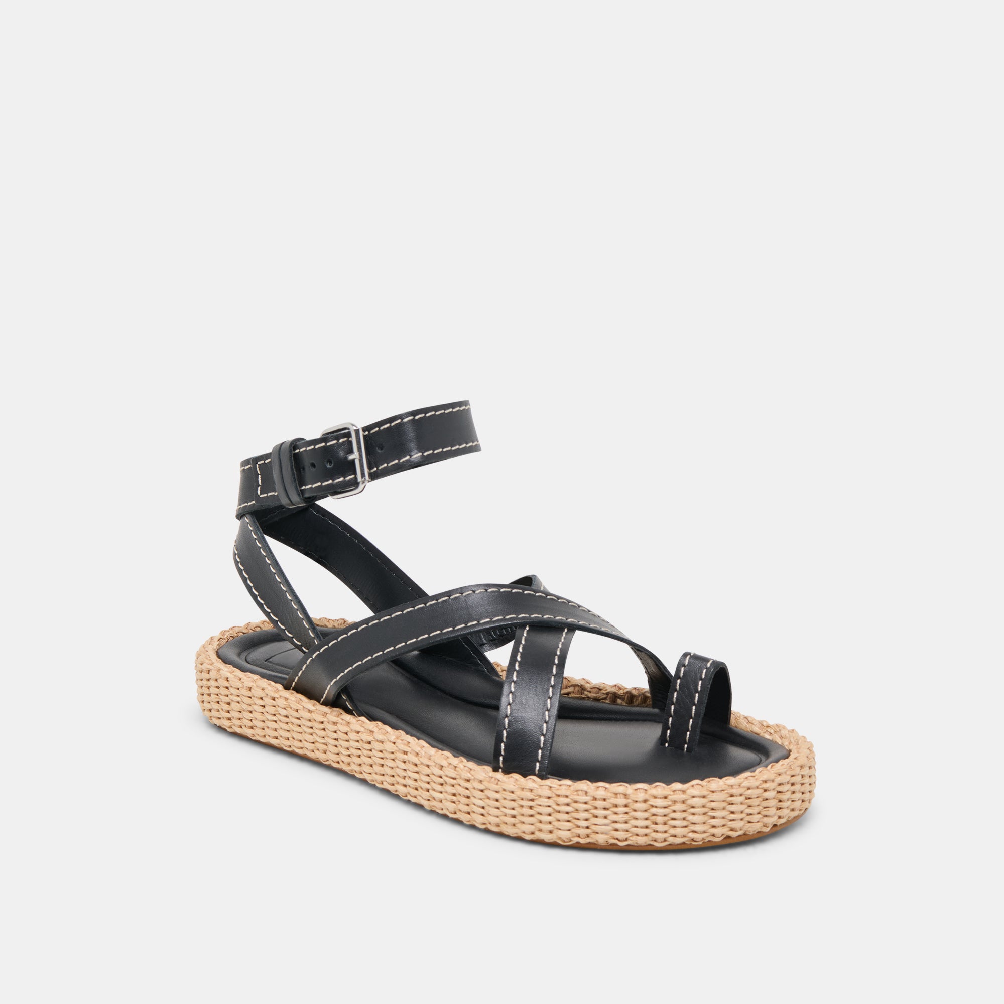 ROXIE SANDALS BLACK LEATHER - Image 2