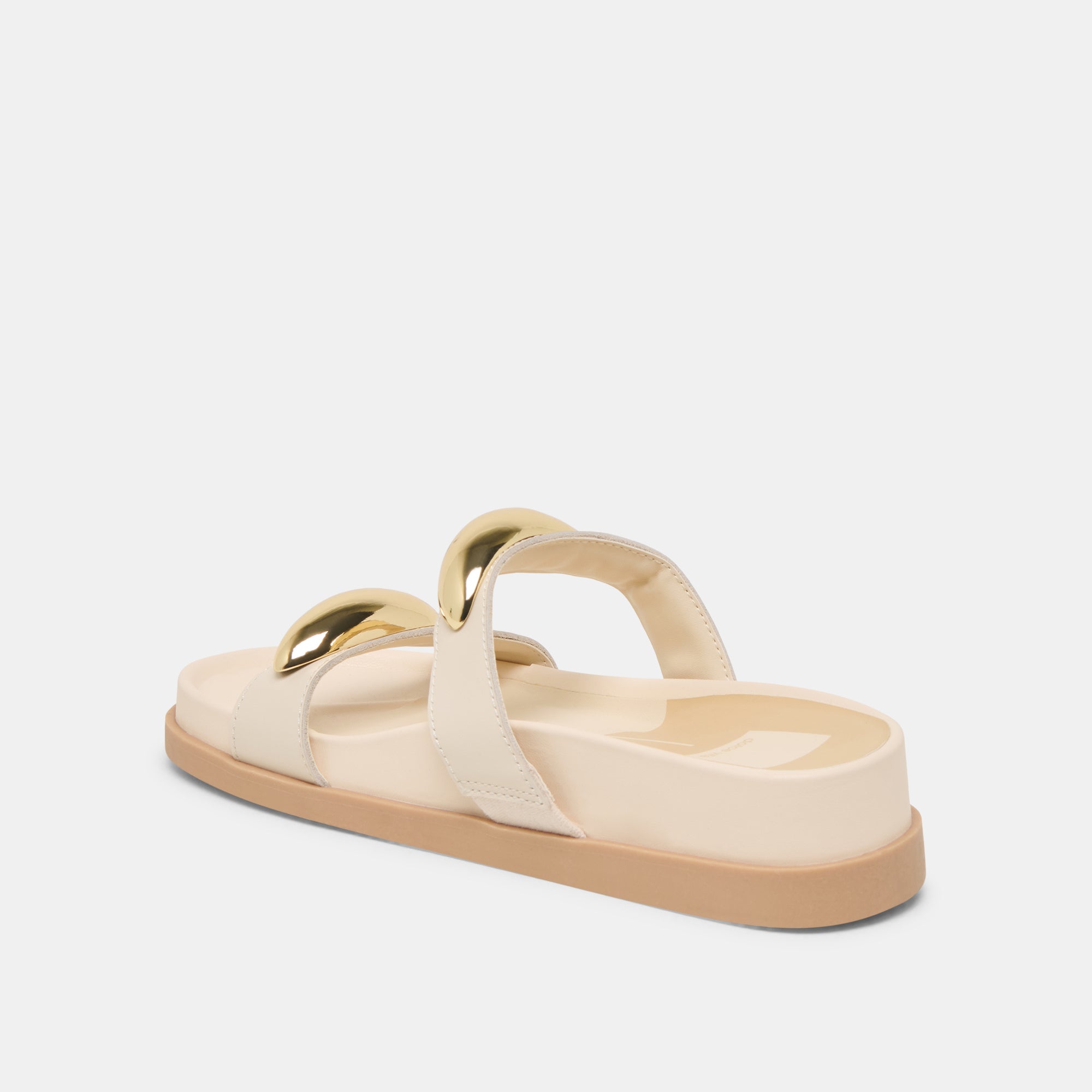 SATINE SANDALS BONE LEATHER - Image 9