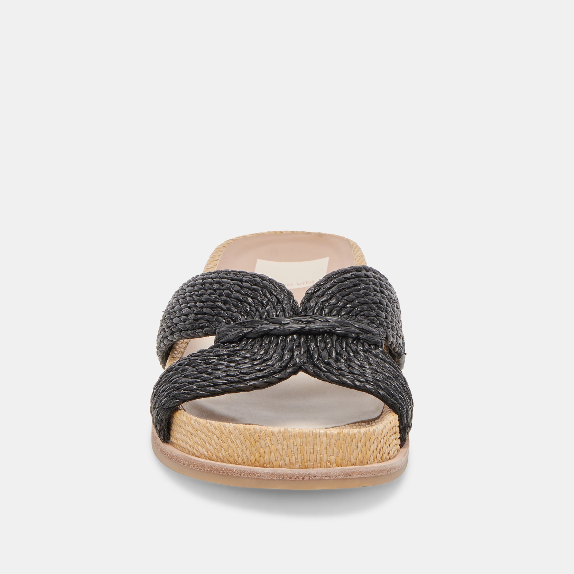 SELDA WIDE SANDALS ONYX RAFFIA - Image 6