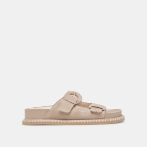SHAUNY SANDALS DK TAUPE SUEDE