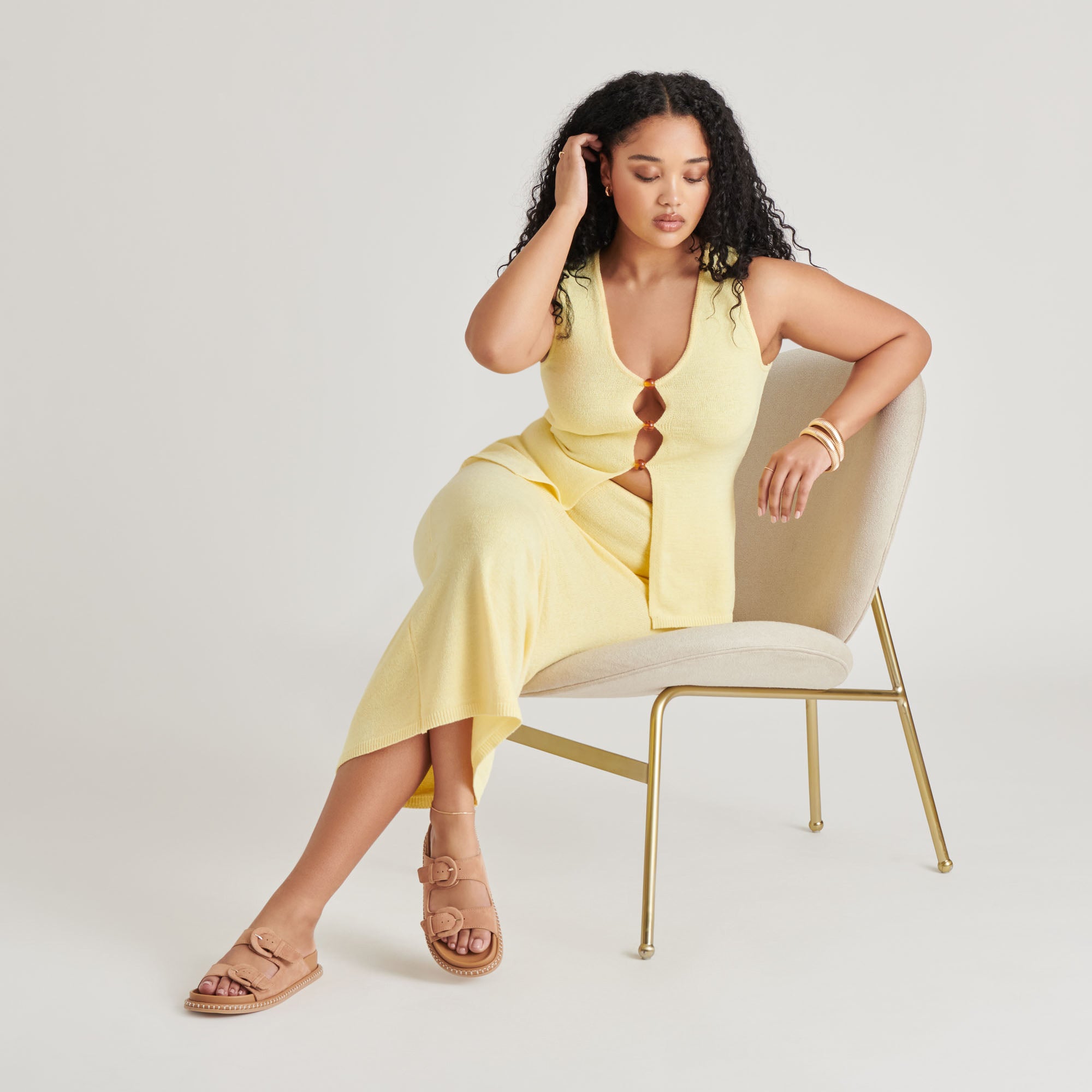 SHAUNY SANDALS TOFFEE SUEDE - Image 2