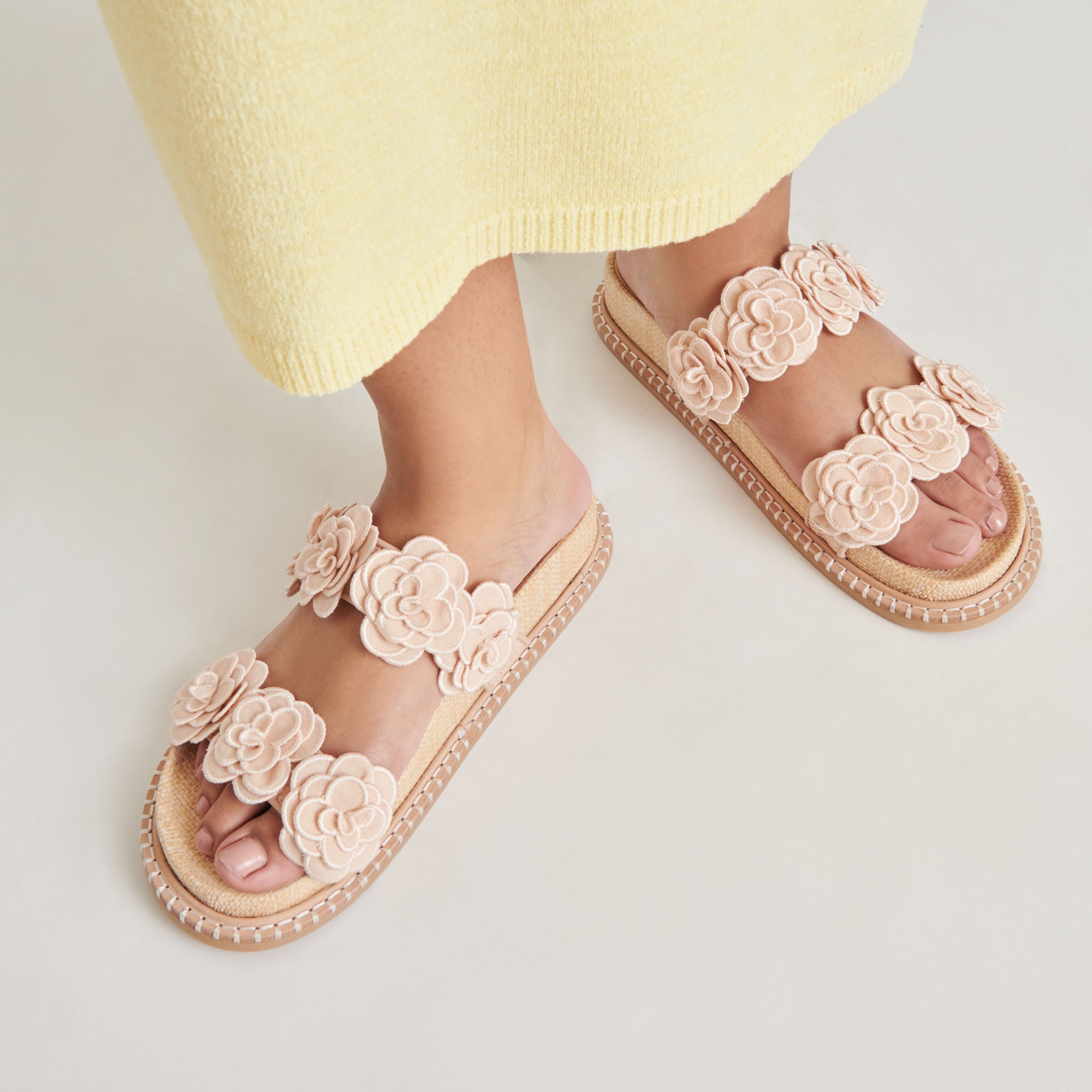 SHERLA SANDALS PRALINE RAFFIA - Image 2