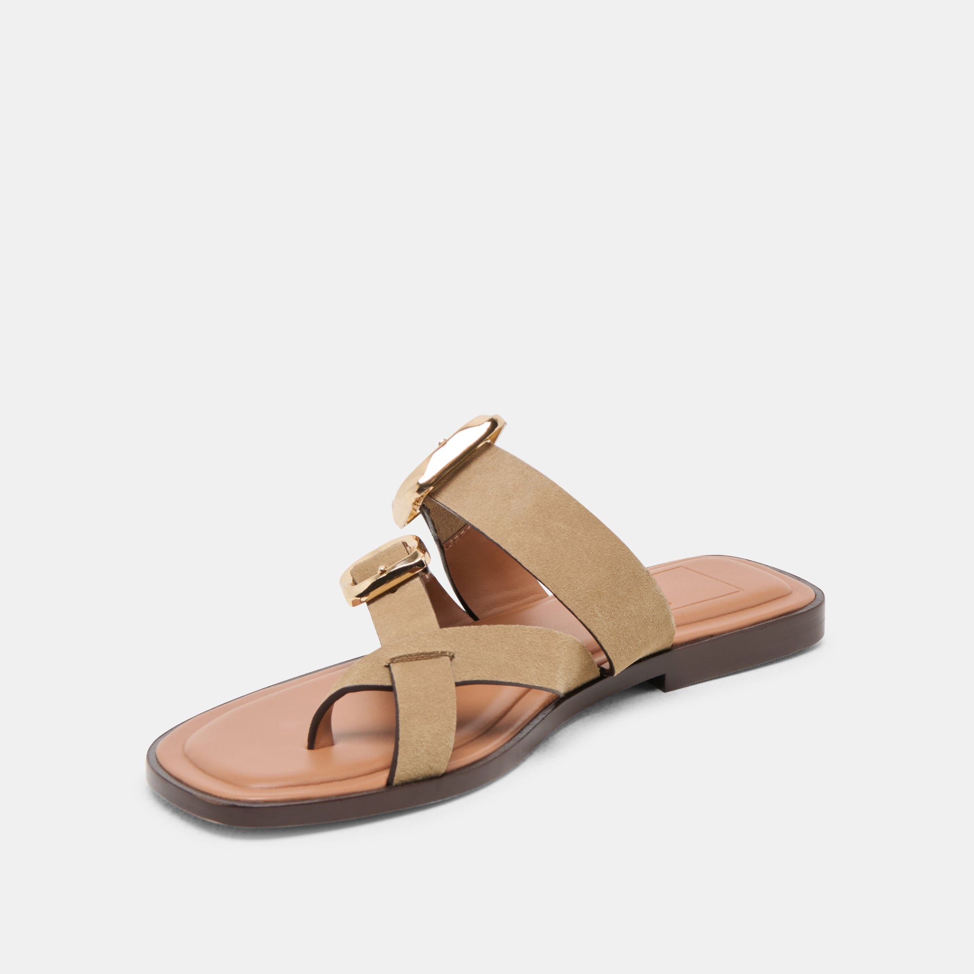 SHORE SANDALS TAUPE SUEDE - Image 4