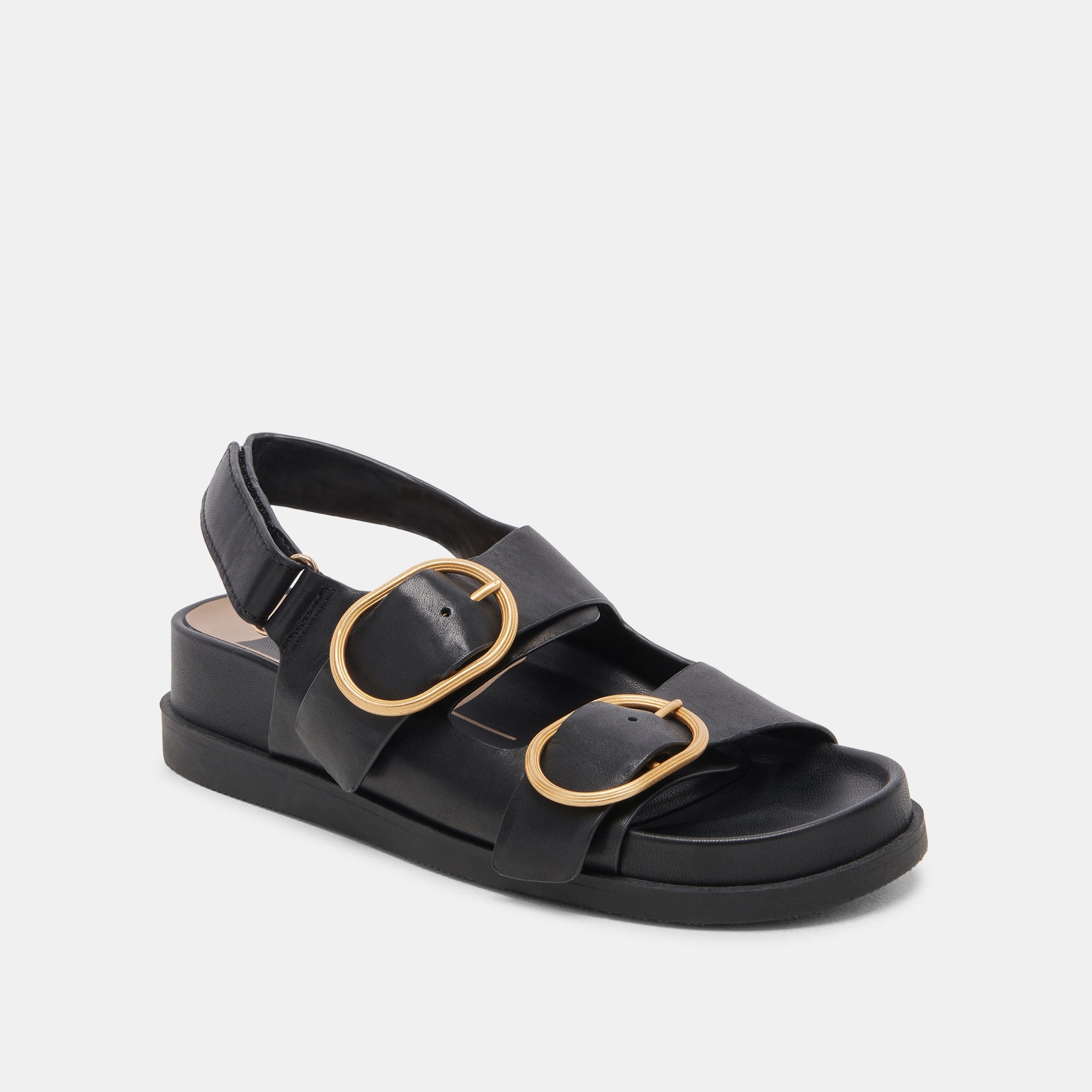 STARLA SANDALS BLACK LEATHER - Image 3