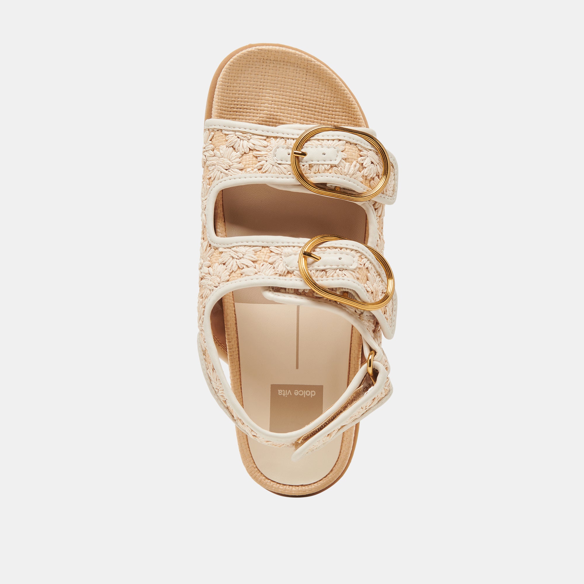 STARLA SANDALS CREME FLORAL RAFFIA - Image 11