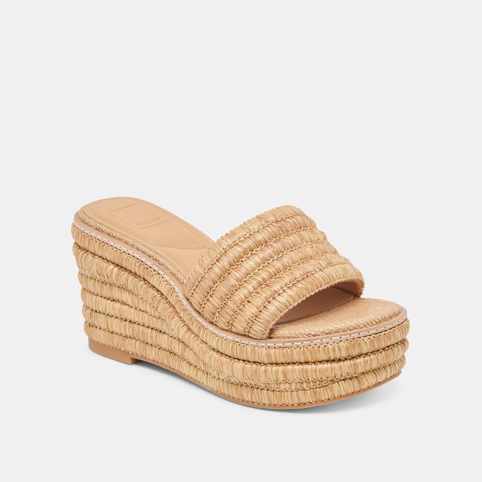 THRONE WEDGES LT NATURAL RAFFIA - Image 3