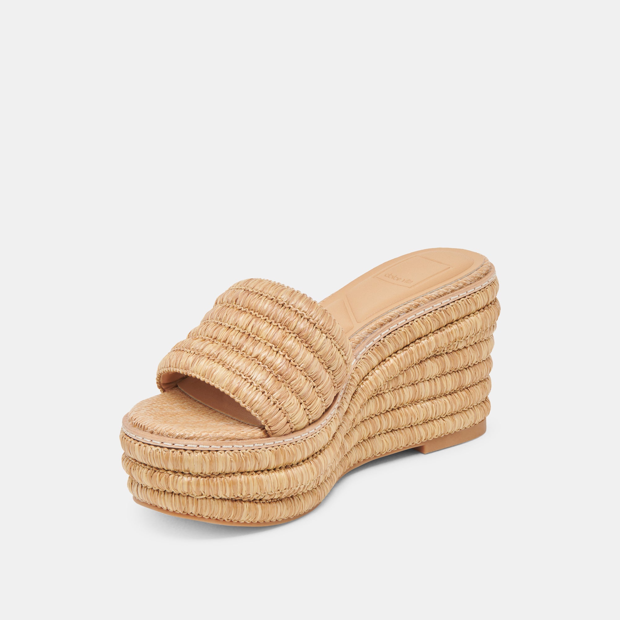 THRONE WEDGES LT NATURAL RAFFIA - Image 7