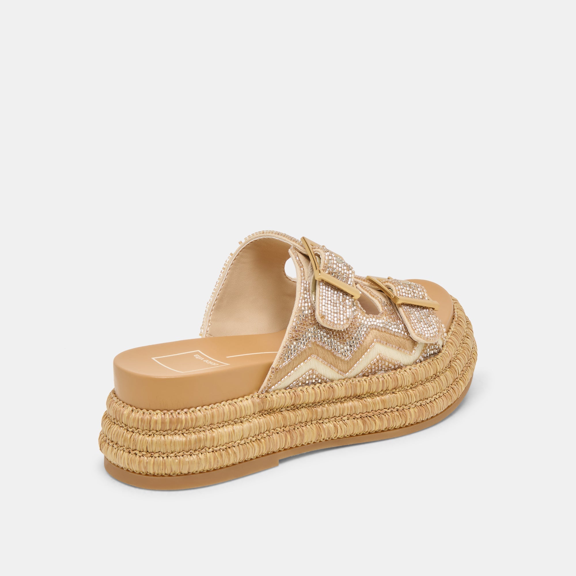 WIXIE SANDALS GOLD MULTI BEADS - re:vita - Image 5